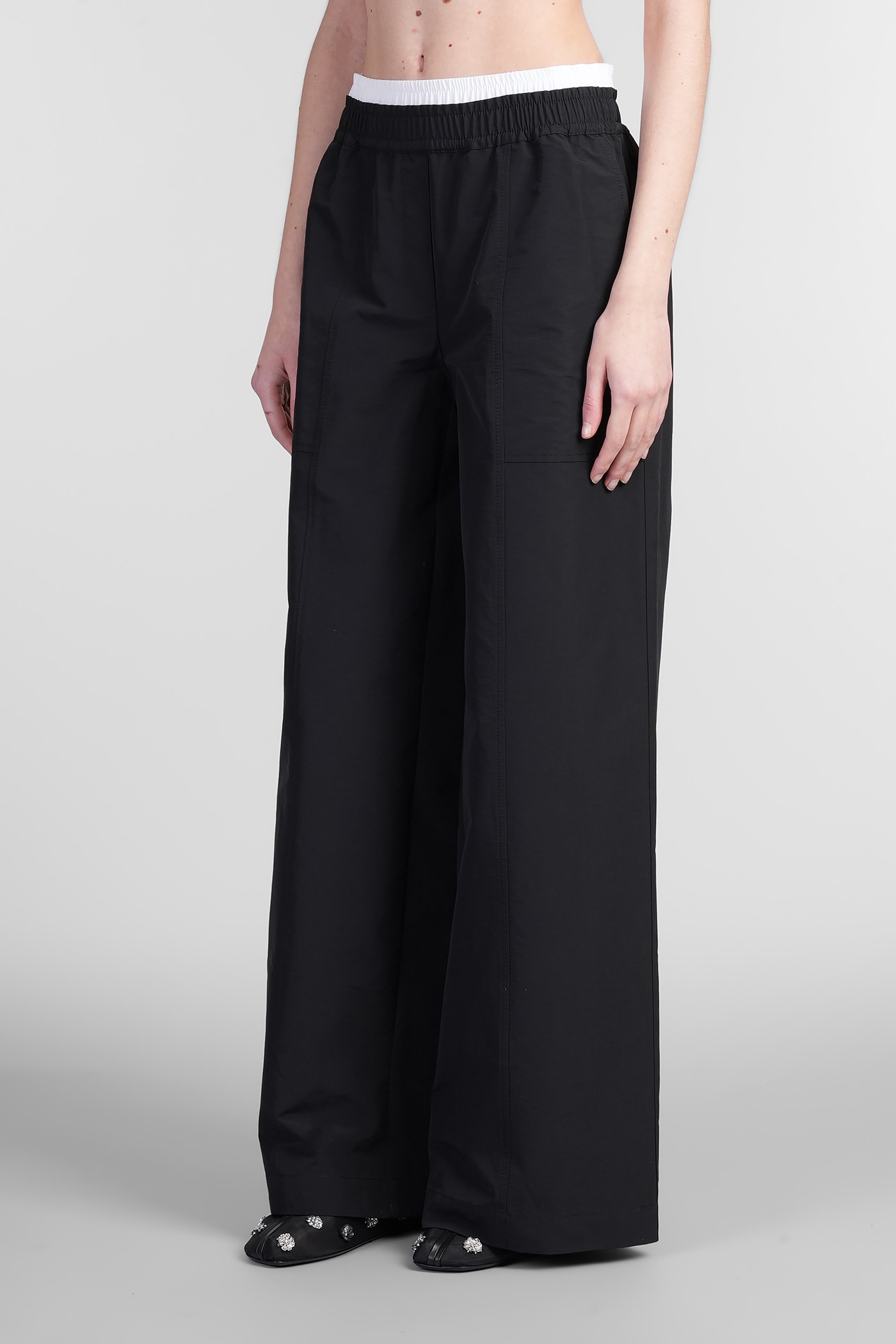 Simkhai Olly Double Waistband Pant In Black
