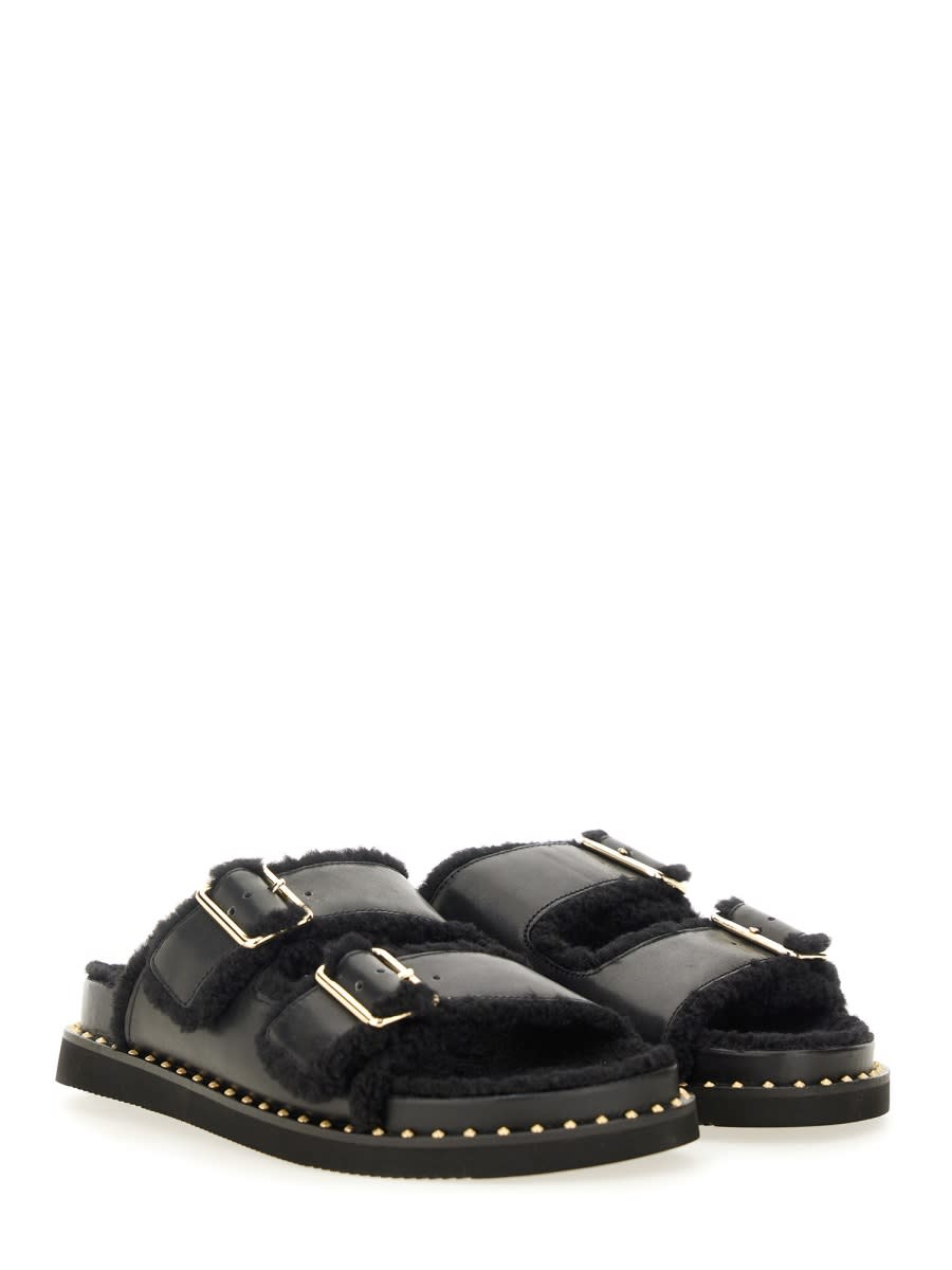 Ash Utah Bis Sandals In Black