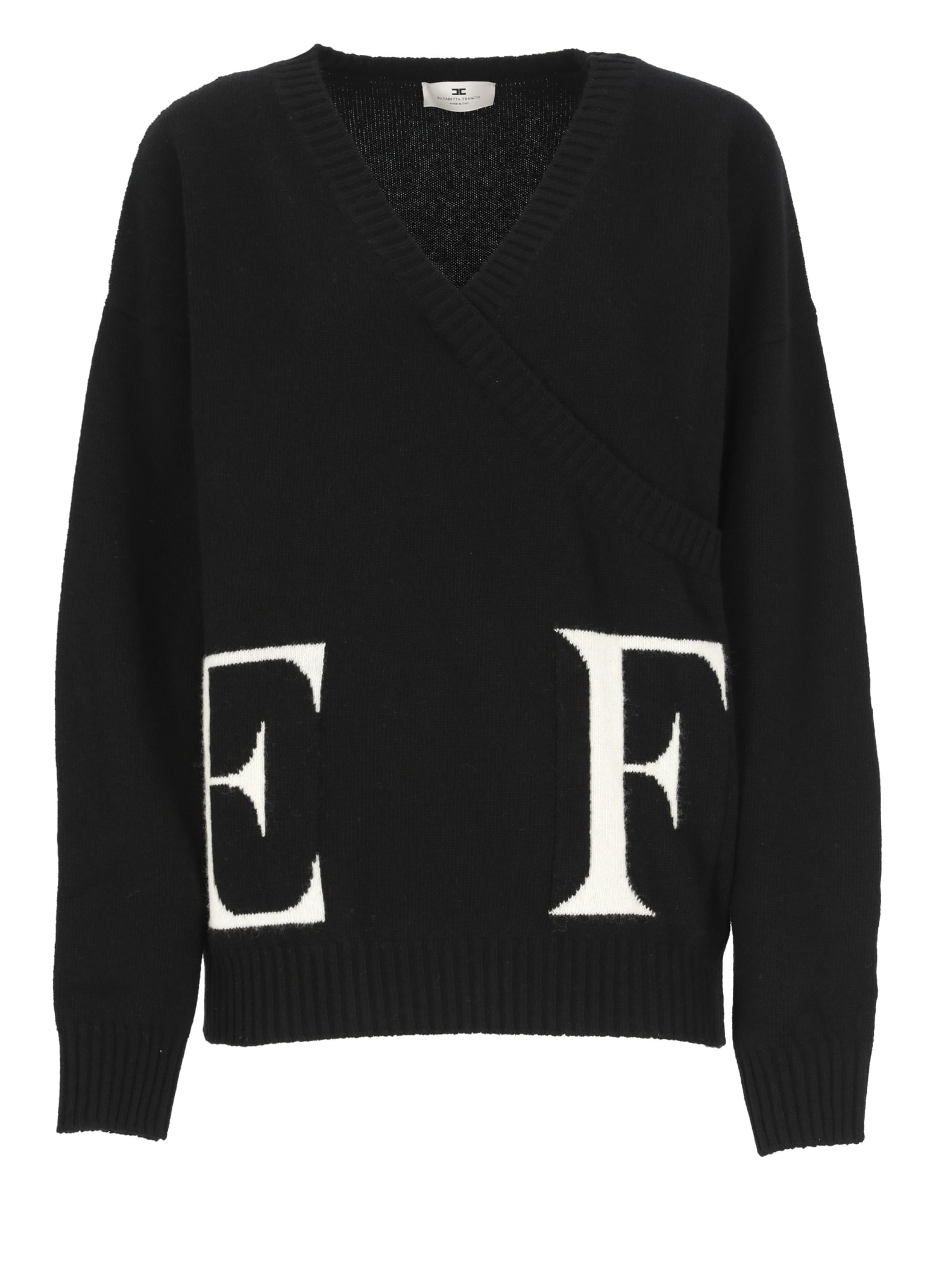 Elisabetta Franchi Sweaters In Black