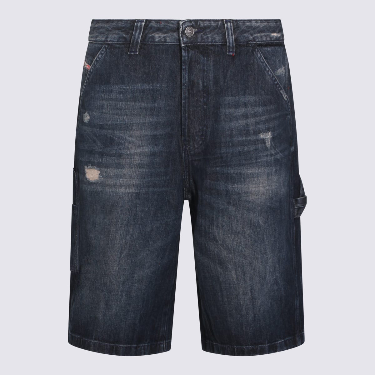 Diesel Dark Blue Cotton Shorts