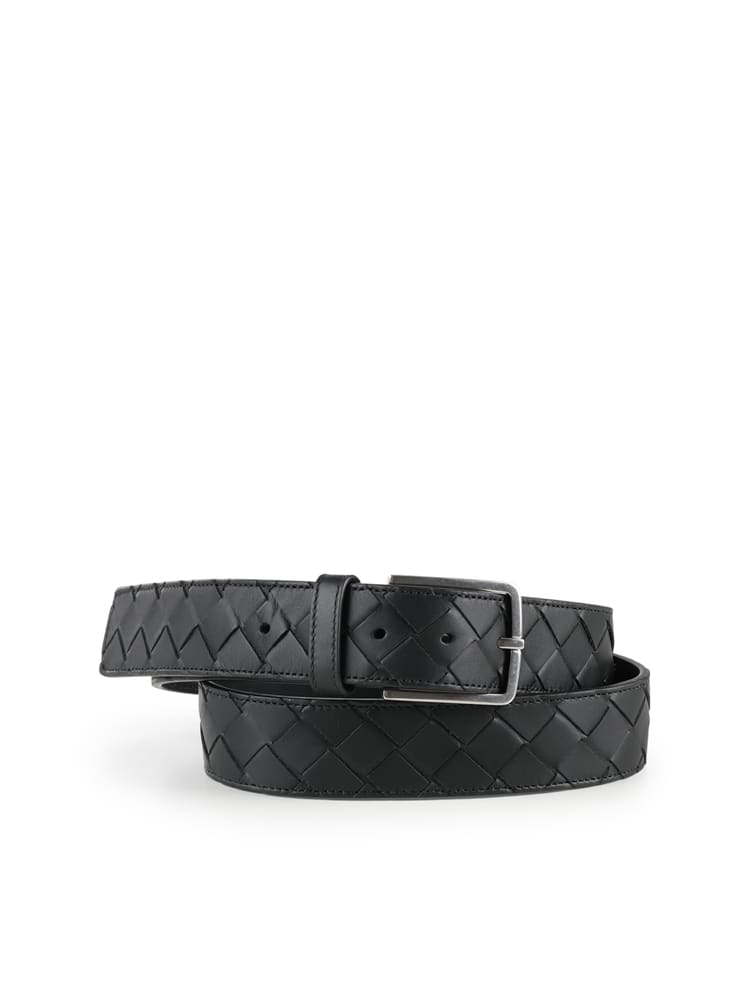 Bottega Veneta Regular Belts Men Leather Black