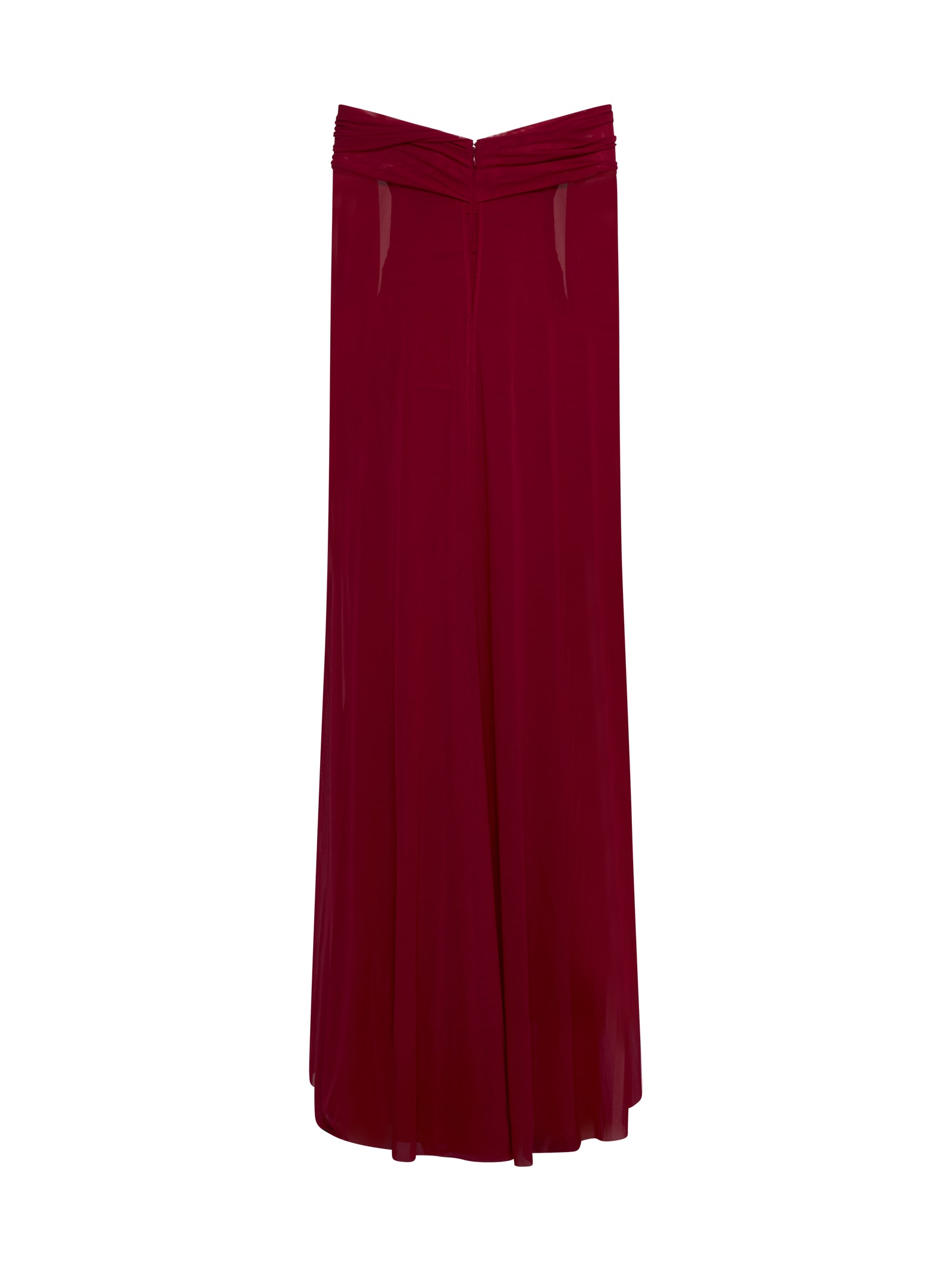 Shop Talbot Runhof Dress In Scarlet