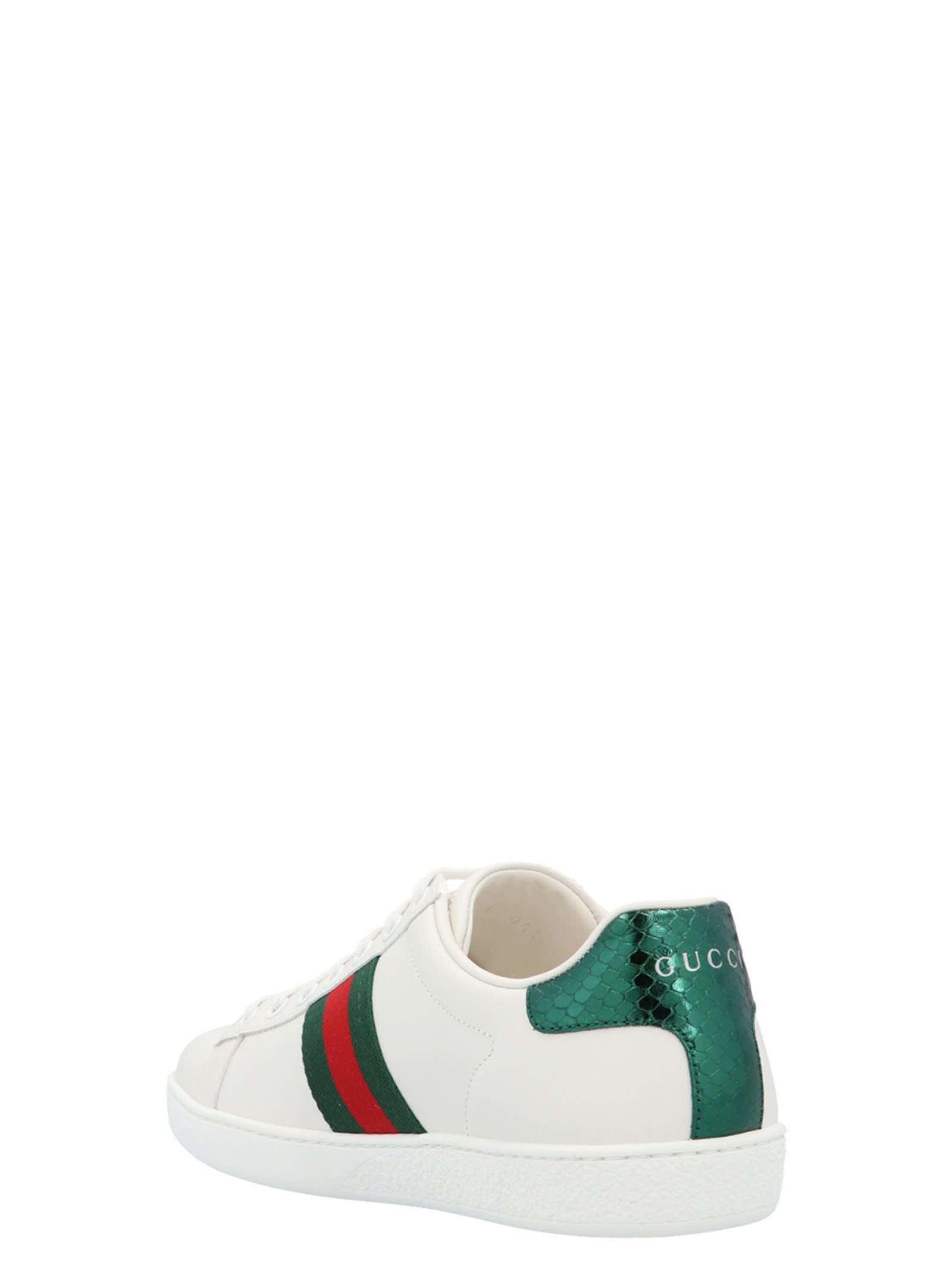 Shop Gucci Ace Sneakers In White