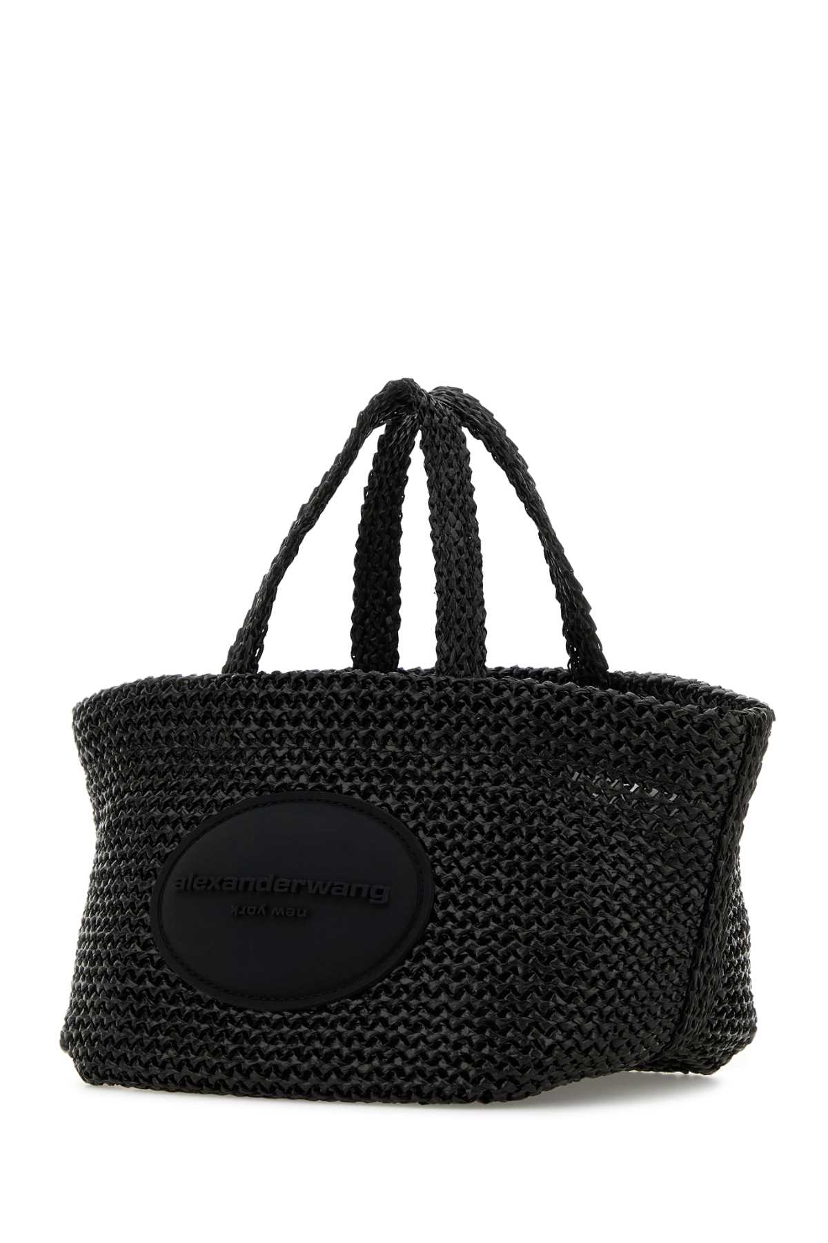 Alexander Wang Women Black Crochet Small Punch Handbag In Black