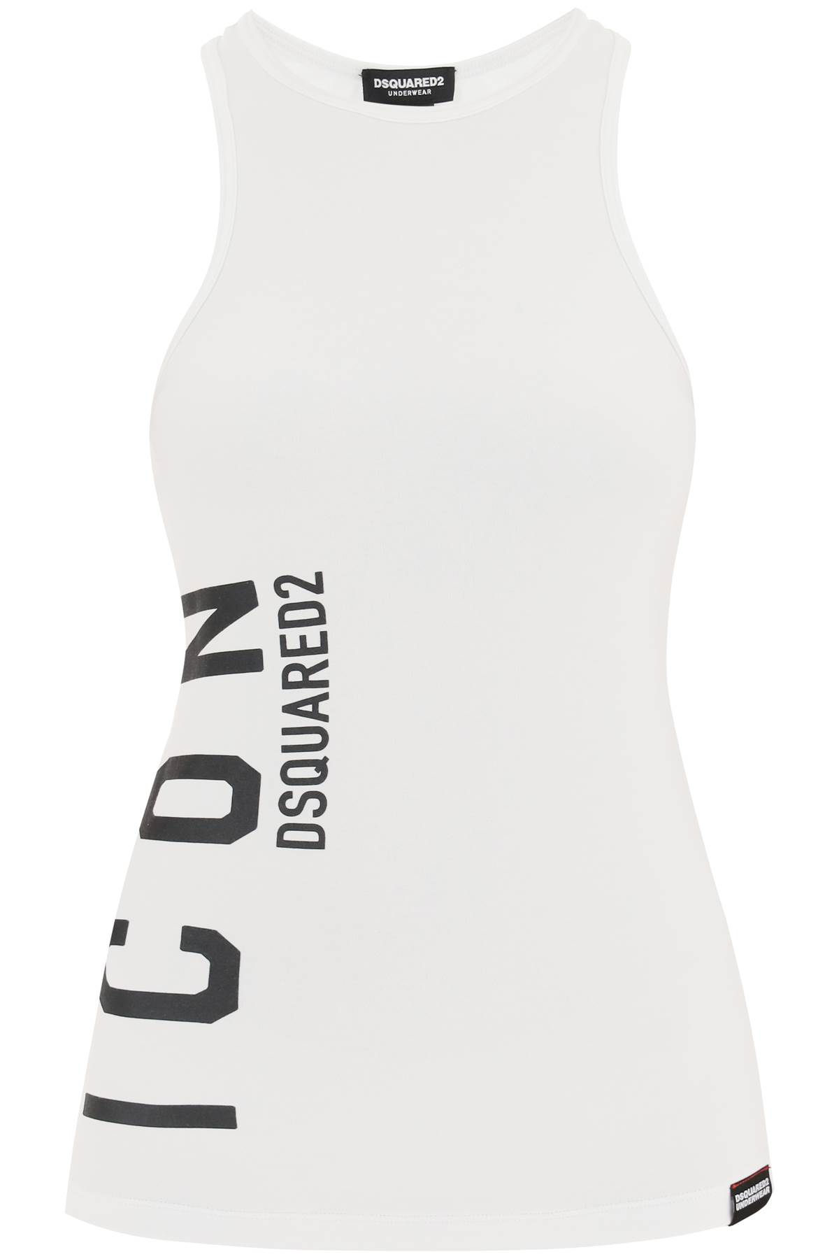 Dsquared2 'be Icon' Sporty Tank Top In White (white)