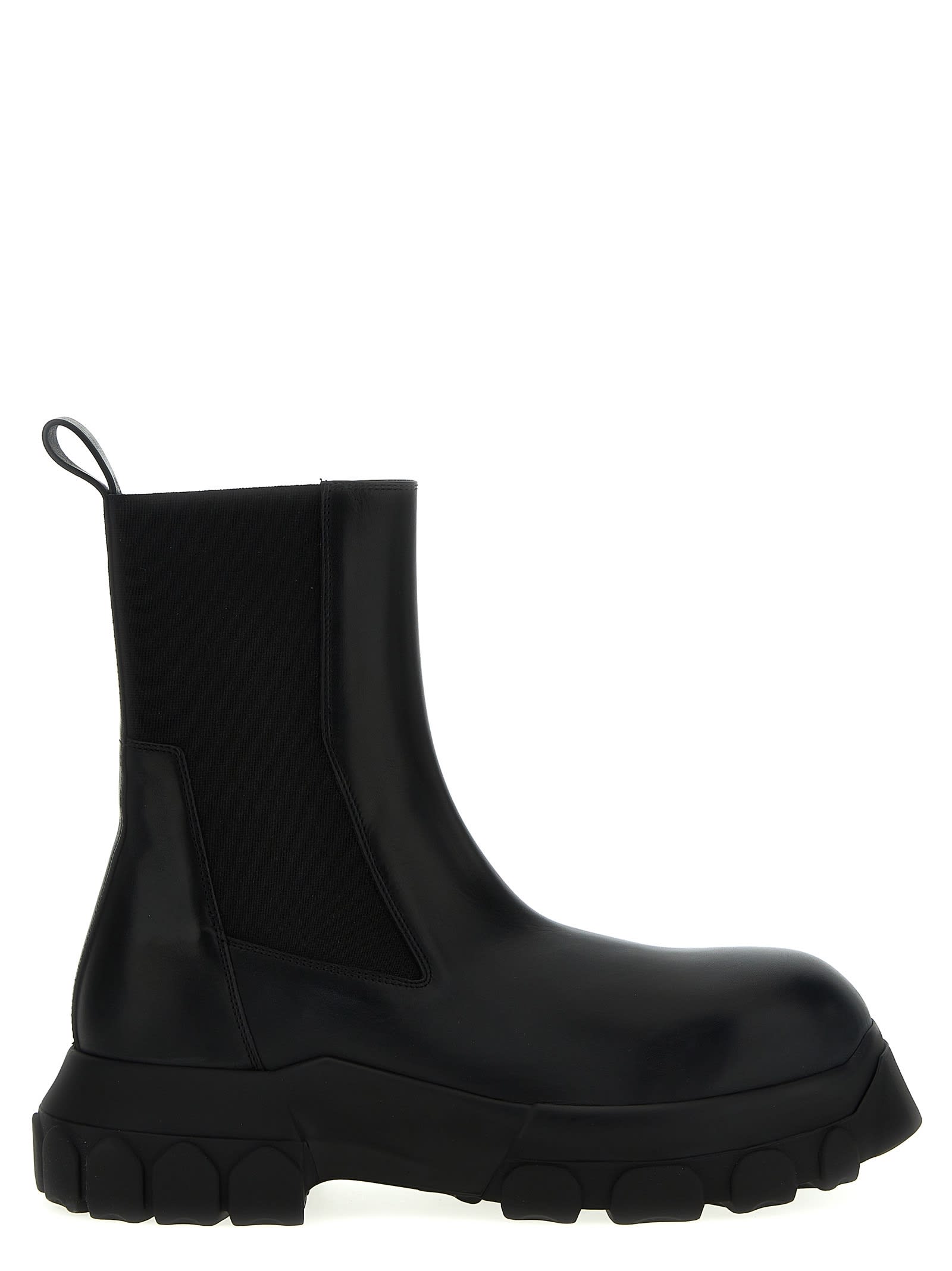 Shop Rick Owens Beatle Bozo Tractor Ankle Boots In Black