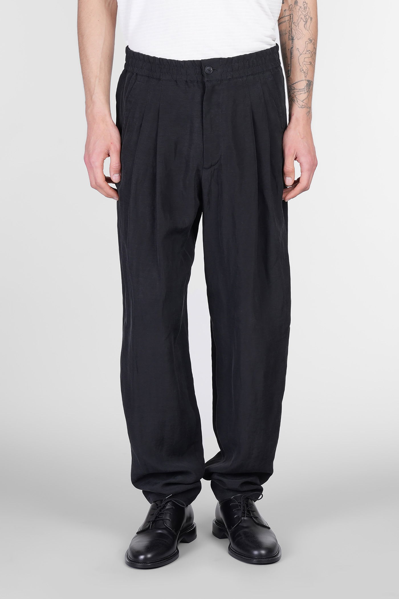 Pants In Black Linen