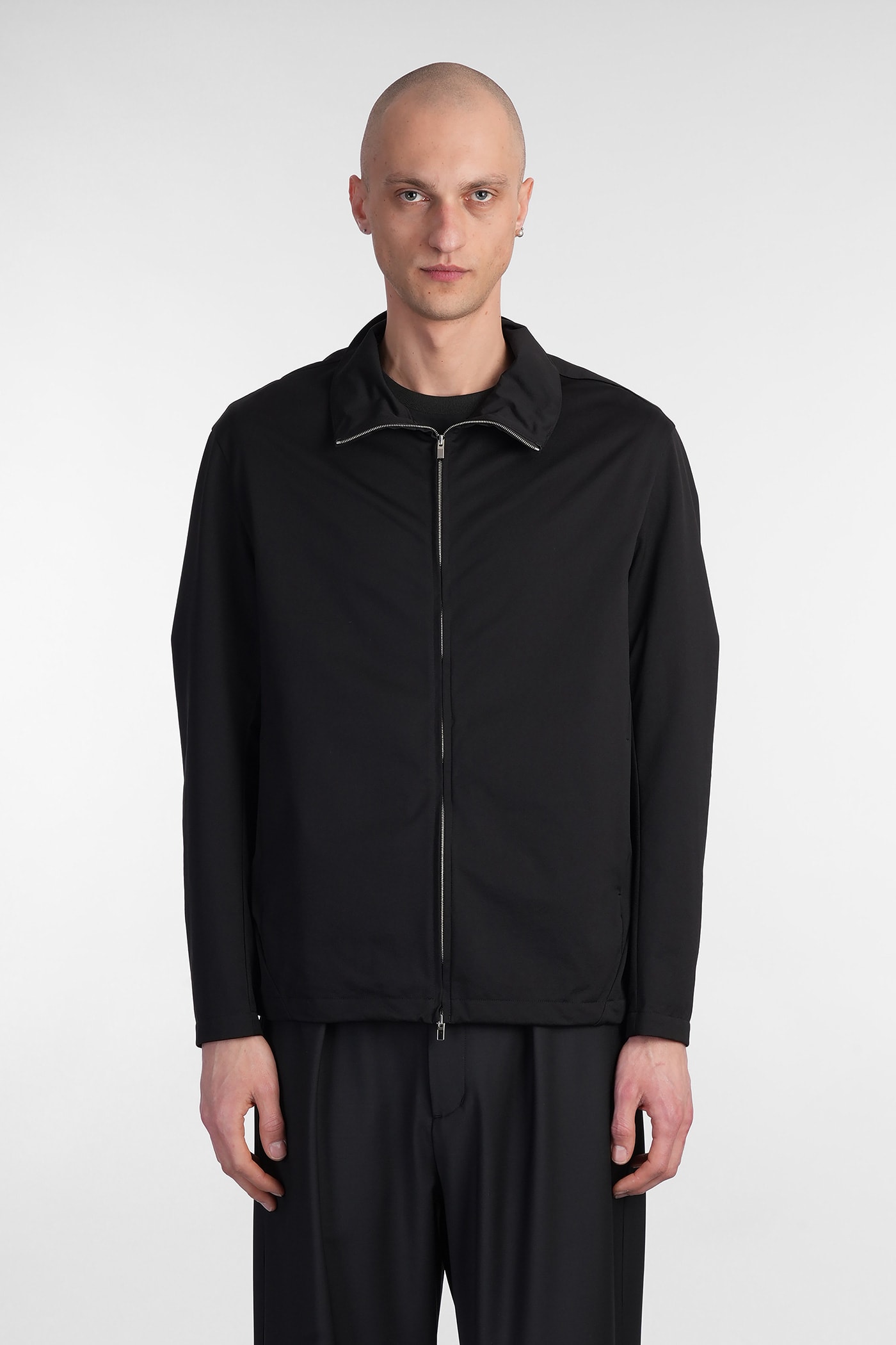 Casual Jacket In Black Polyester