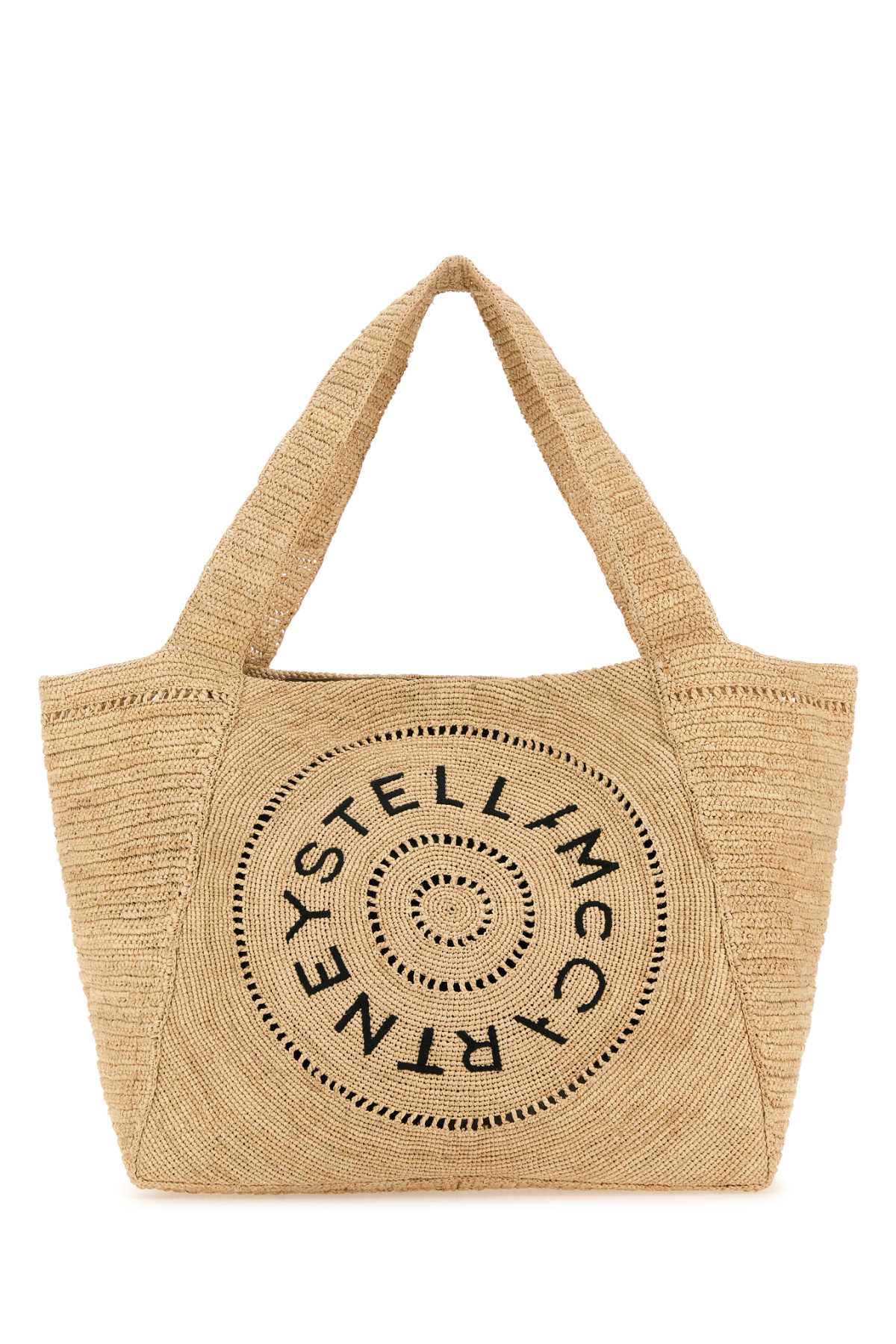 Raffia Large Stella Logo Shopping Bag