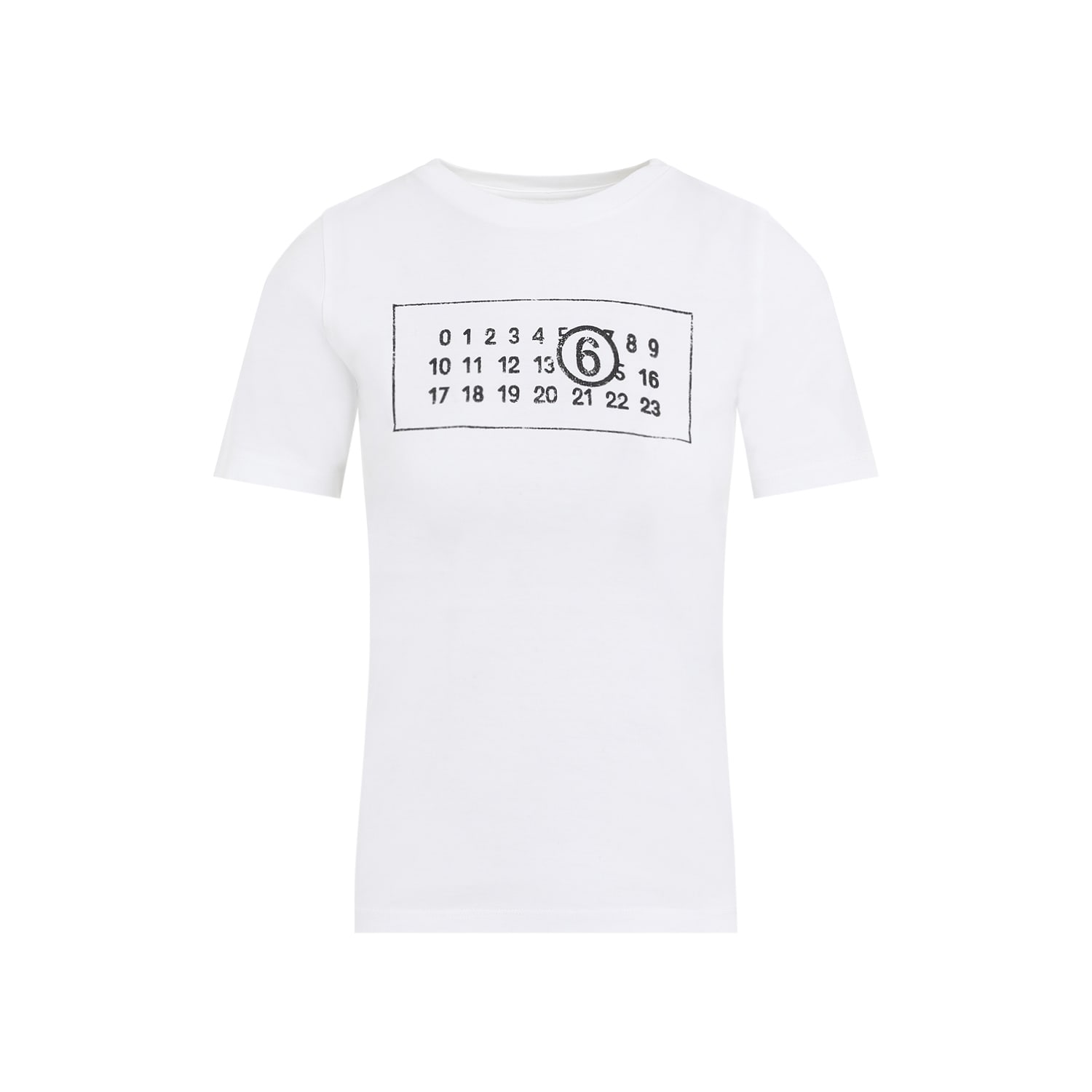 Shop Mm6 Maison Margiela T-shirt In White