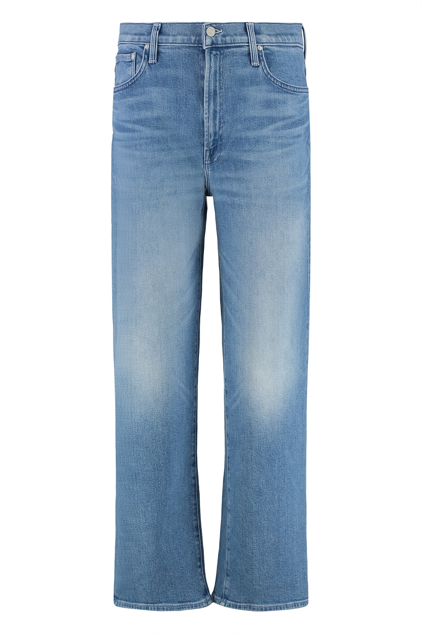 Mother Denim Trousers With Belt Loops In Blue