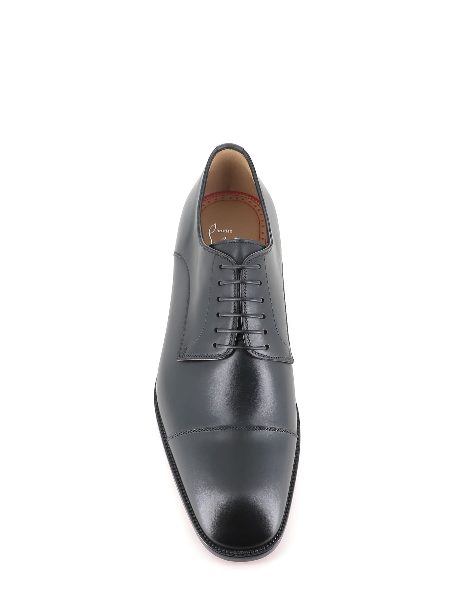 Christian Louboutin Derby Top 5 Flat In Black