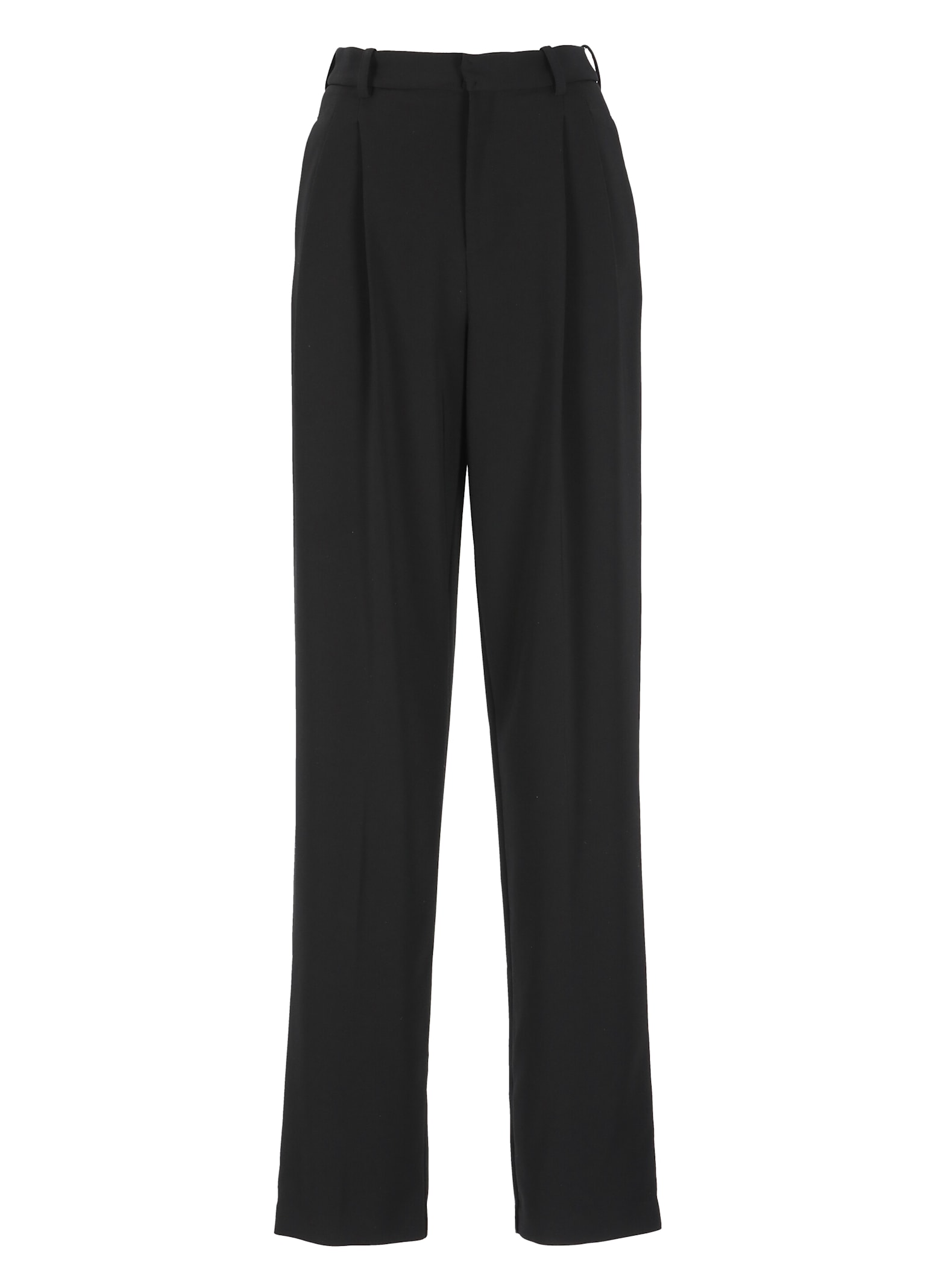 Shop Elisabetta Franchi Crepe Pants In Black