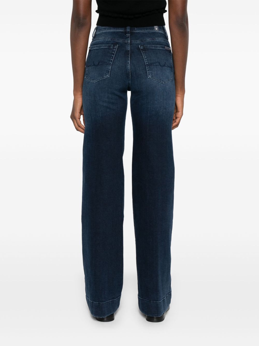7 For All Mankind The Leggy Bootcut Denim Jeans In Blue