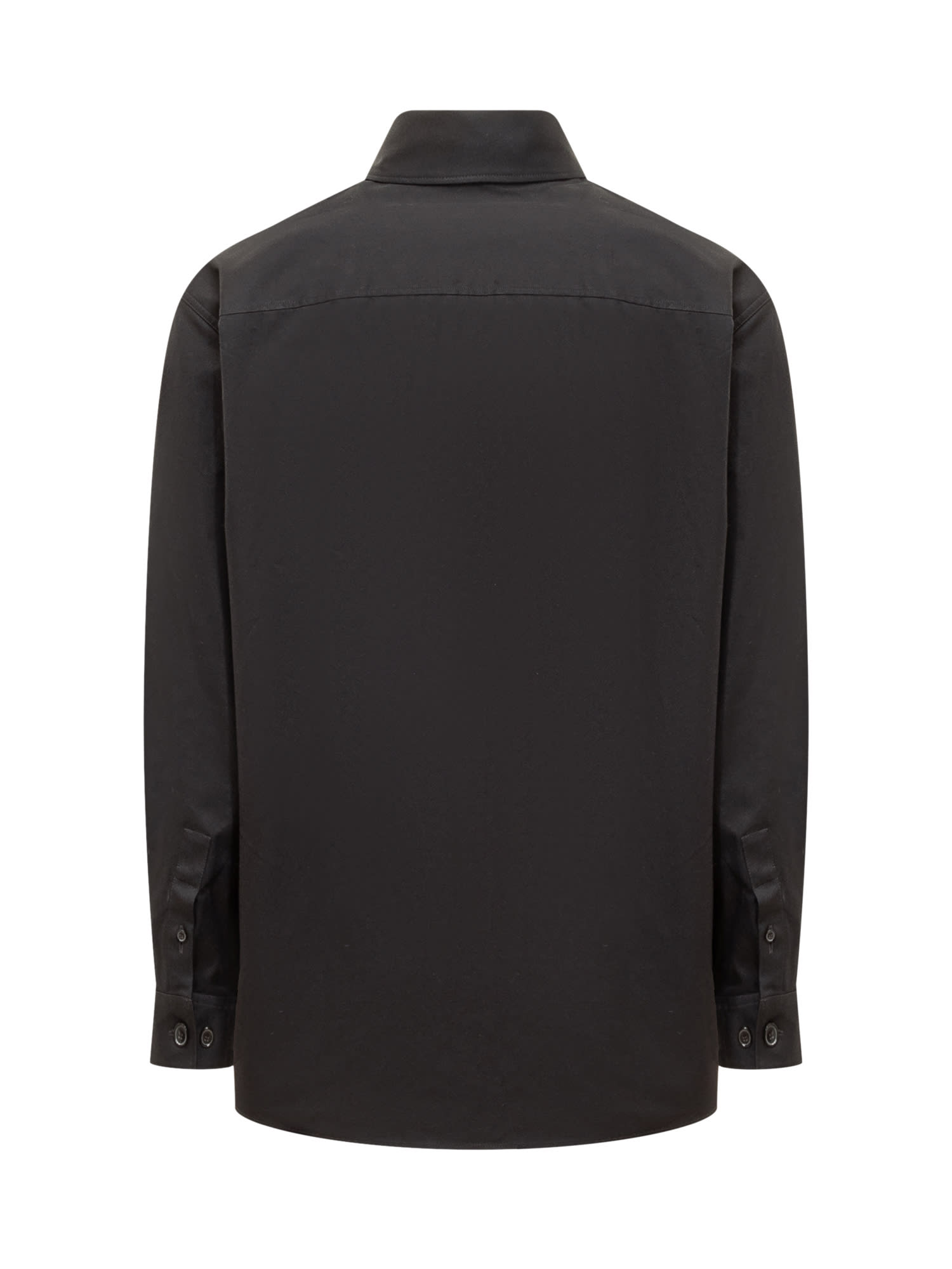 Shop Off-white Ow Cotton Shirt In Black