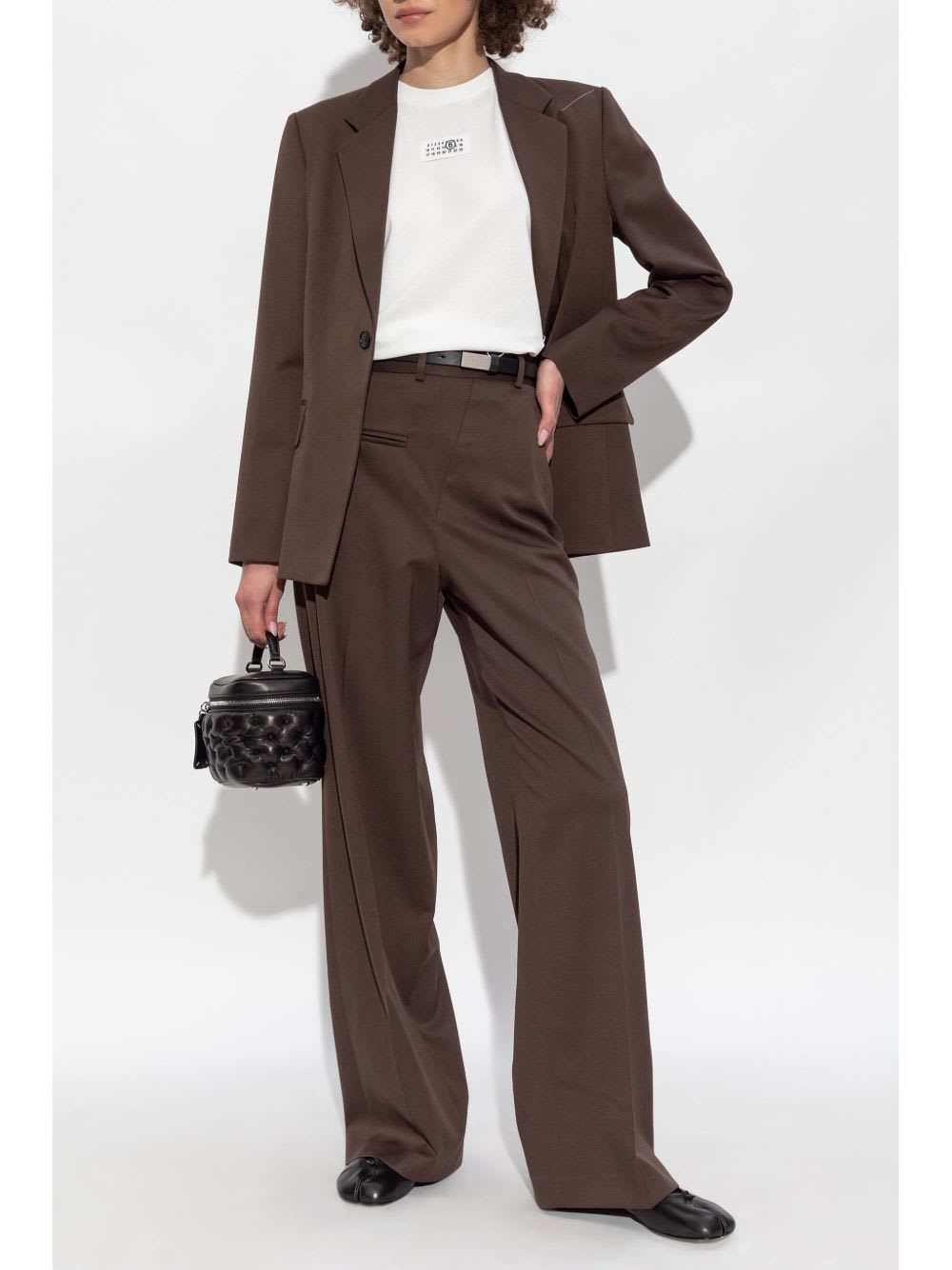 Mm6 Maison Margiela Logo Cotton T-shirt In White