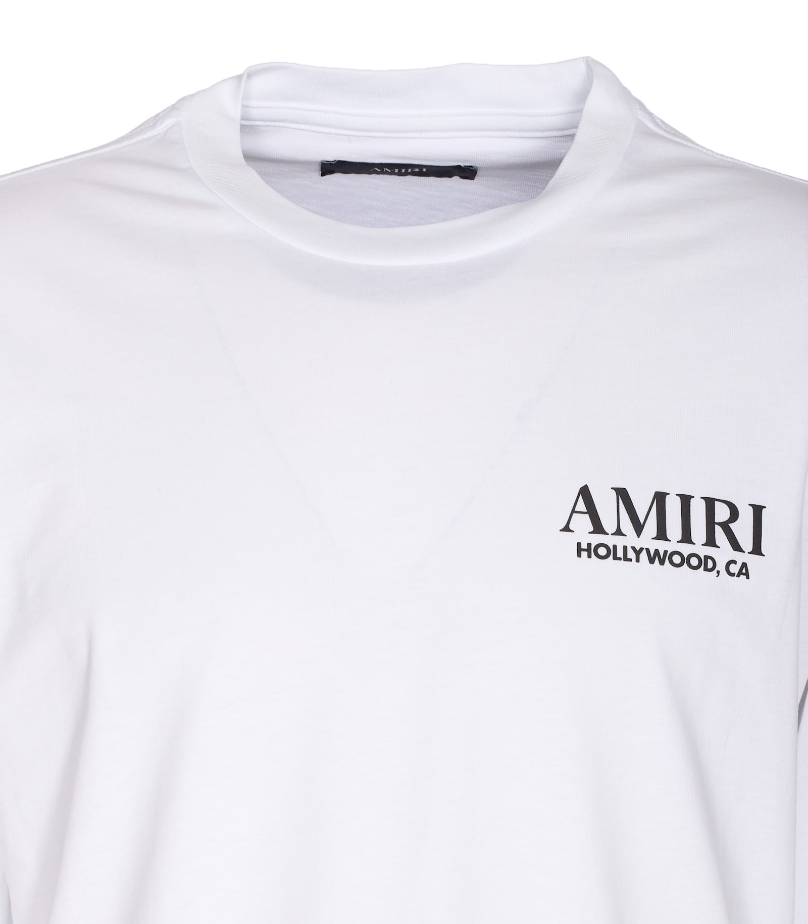 Amiri Stacked Bones Crewneck Sweater With Graphic Print In White