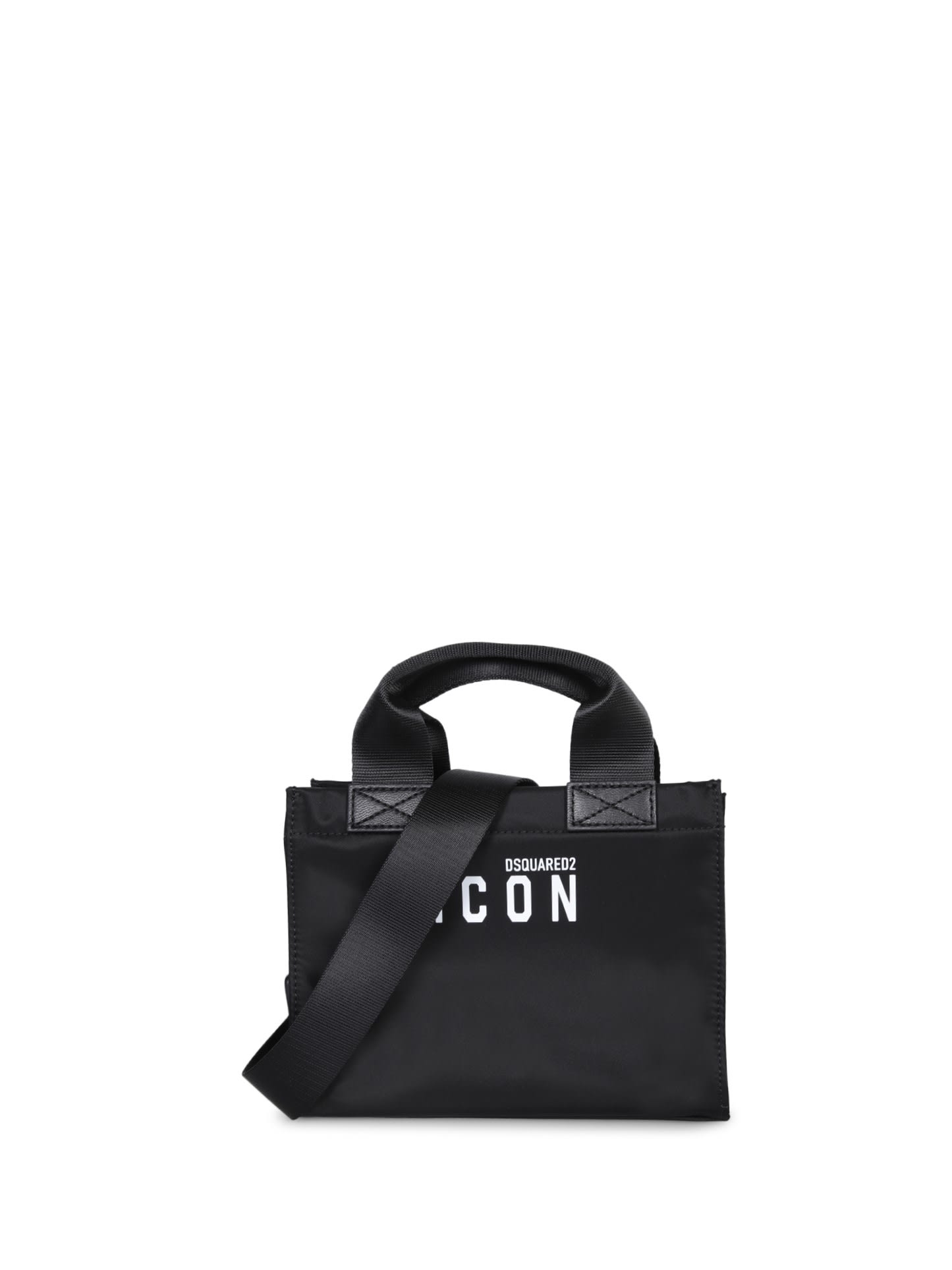 Shop Dsquared2 Icon Black Mini Shopping Bag