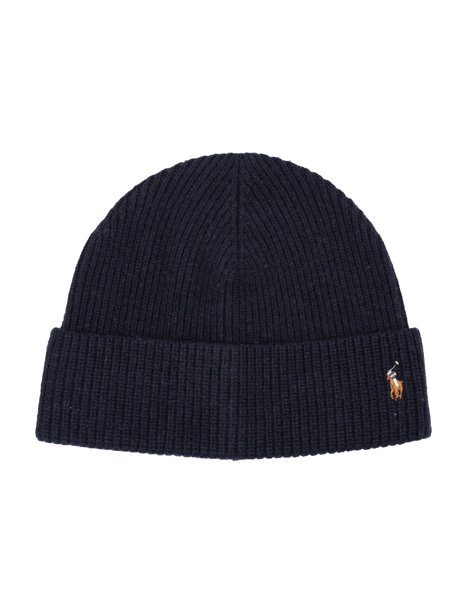 Shop Polo Ralph Lauren Signature Pony Beanie In Navy