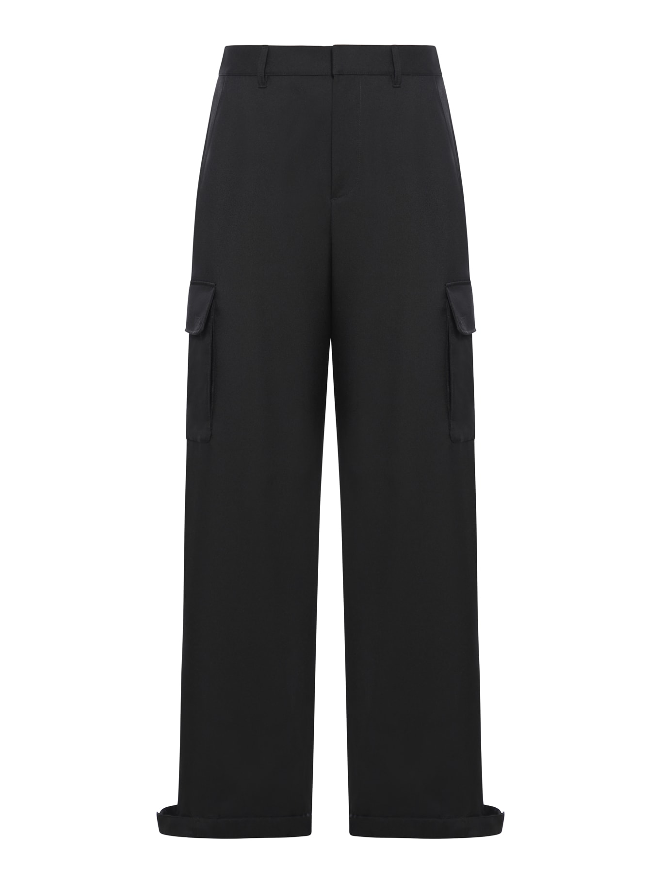 Shop Off-white Ow Emb Drill Cargo Pant In Black