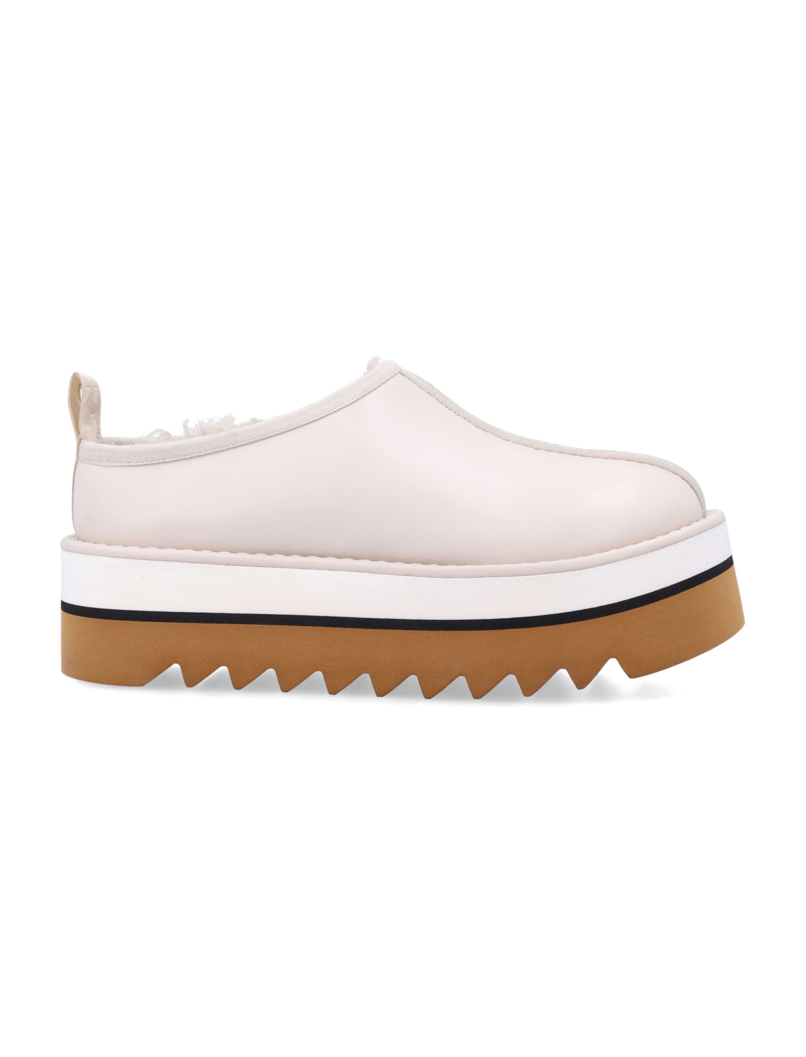 Shop Stella Mccartney Sneakelyse Clog In Greggio White