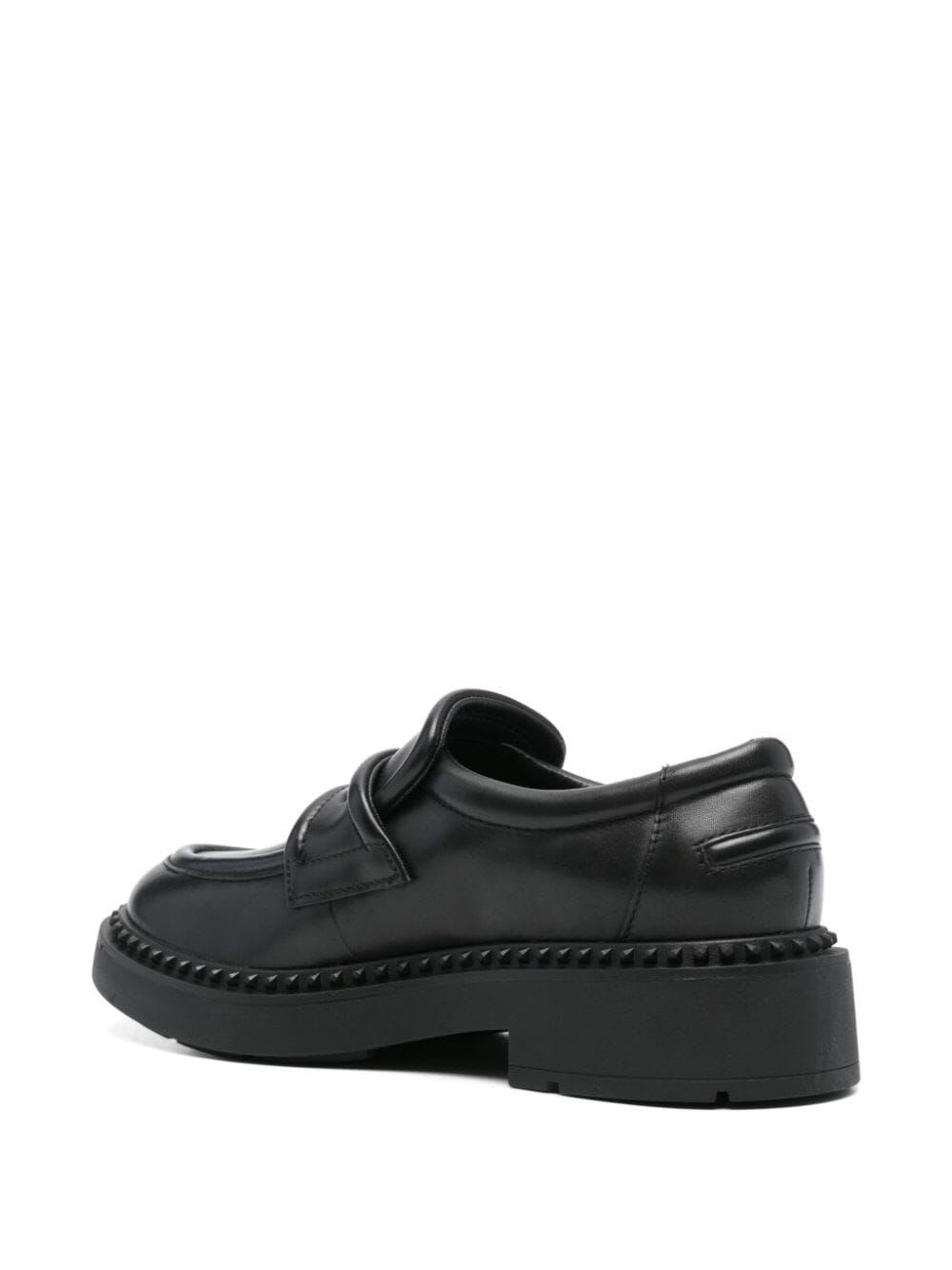 Shop Ash Miracle Loafer In Black