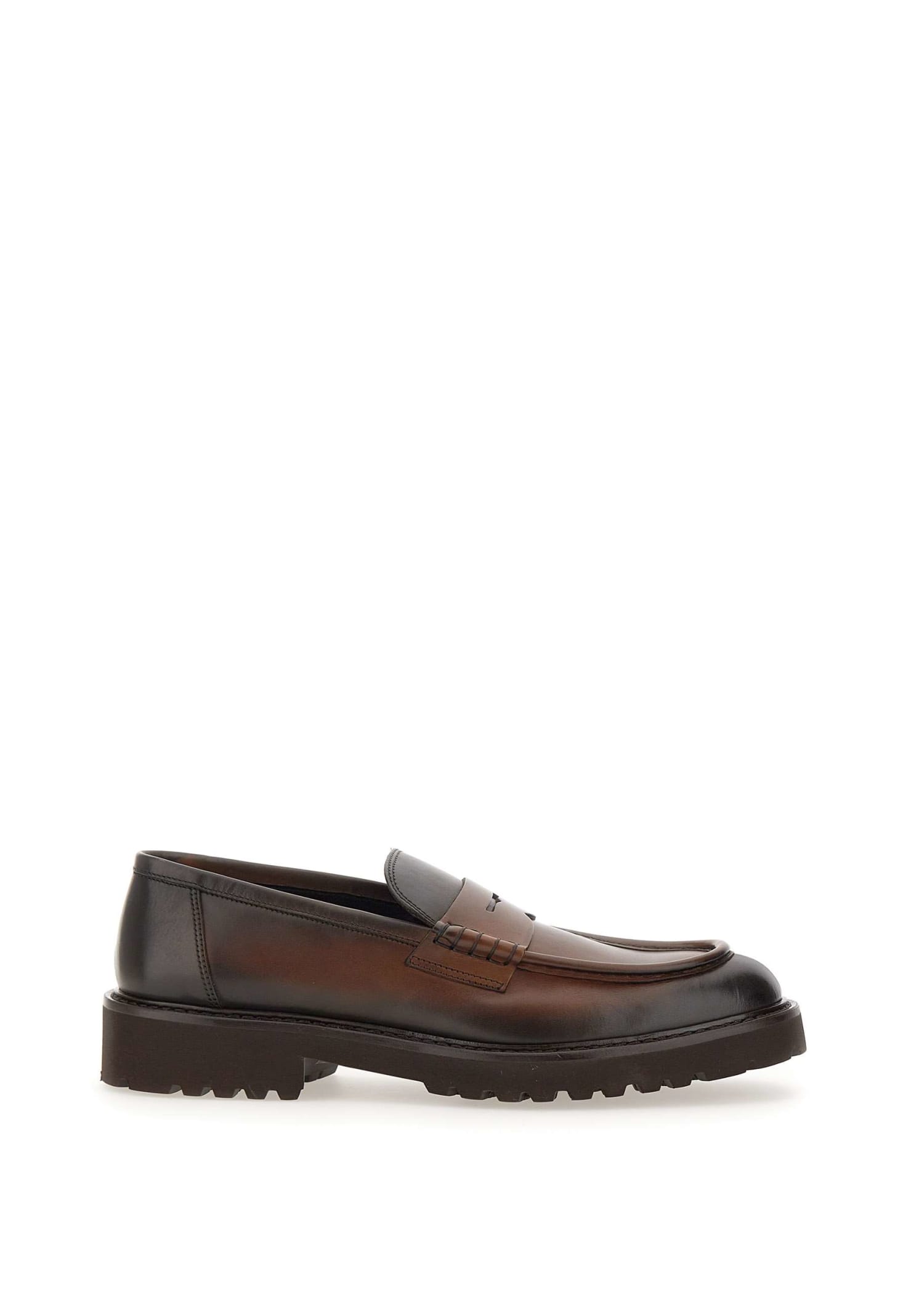 DOUCAL'S DECÒ LEATHER LOAFERS