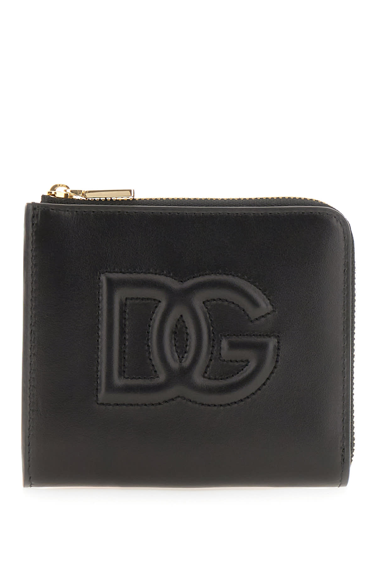 Shop Dolce & Gabbana Black Leather Card Holder In Nero