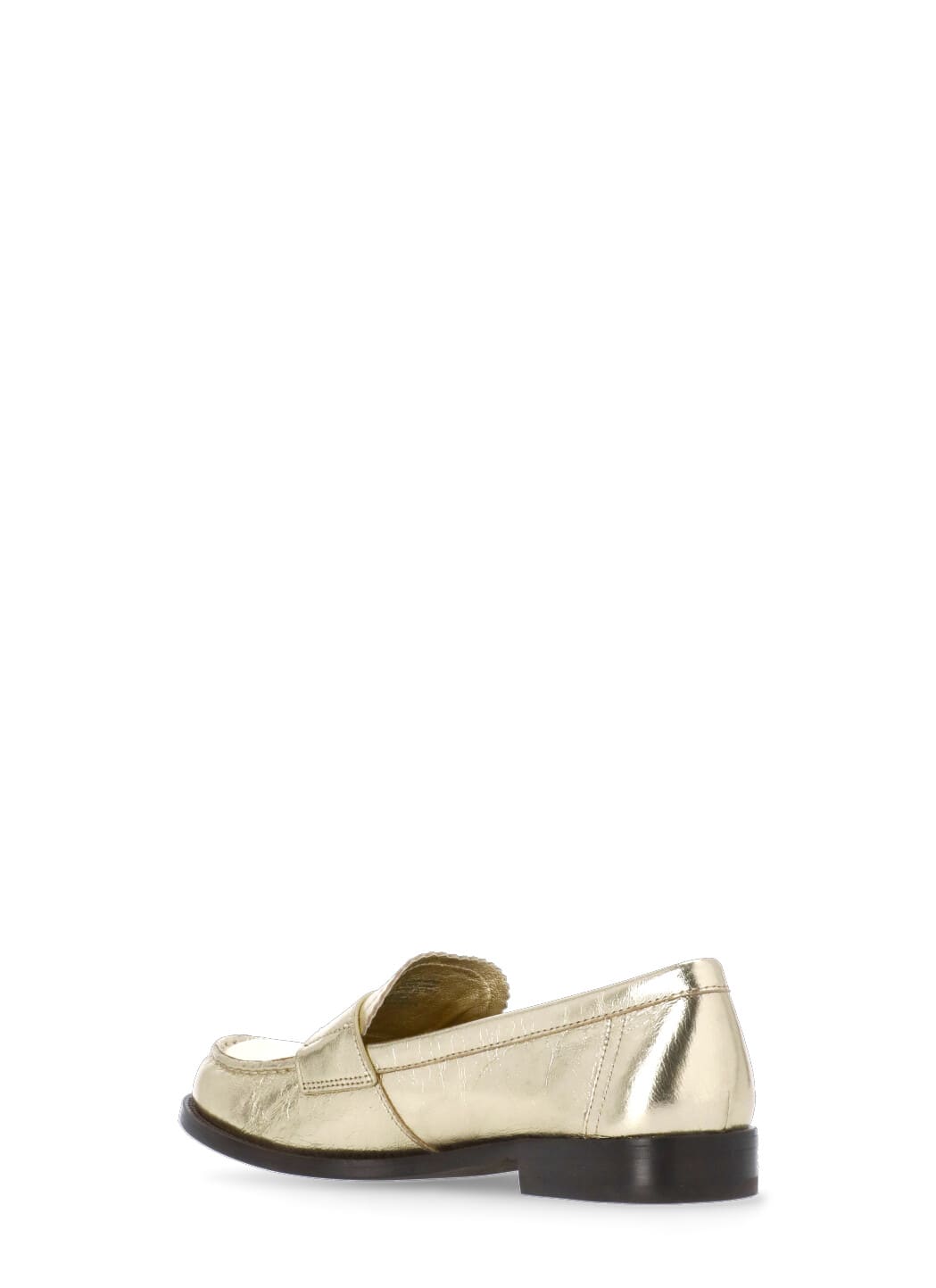 Shop Tory Burch Leather Loafer In Golden