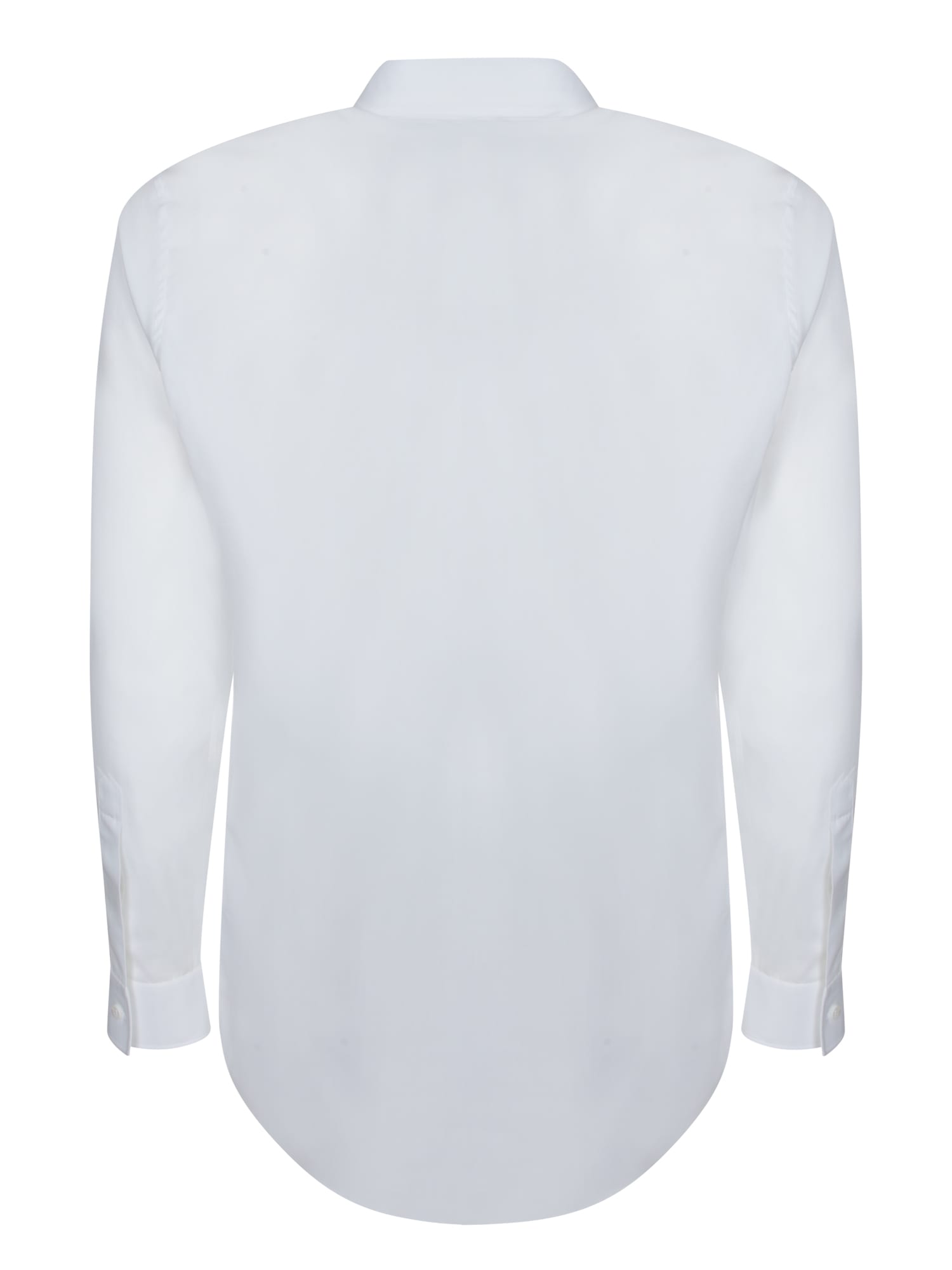 Moschino Office Inspiration Stretch Poplin Shirt In White