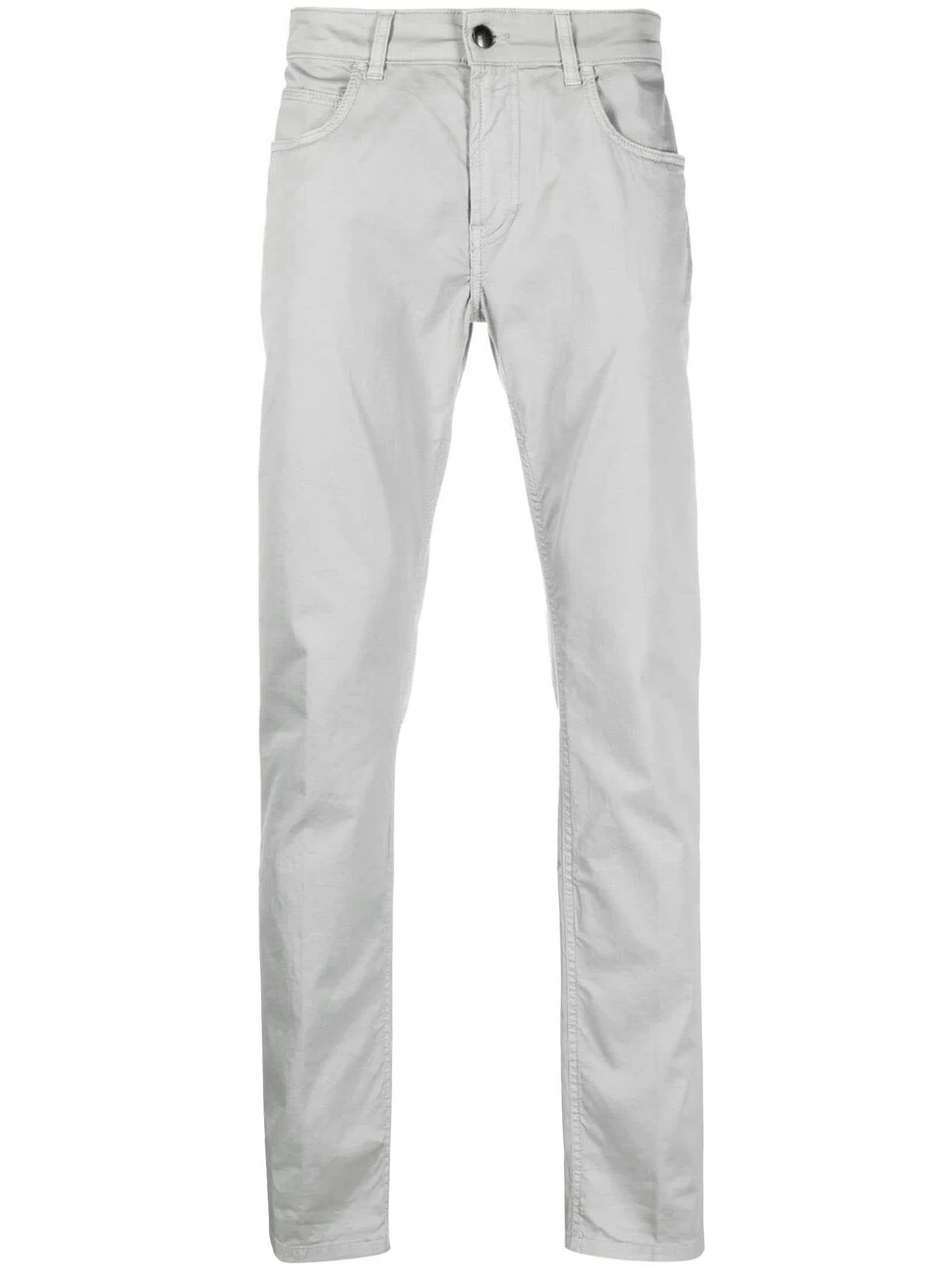 Fay Grey Cotton Trousers