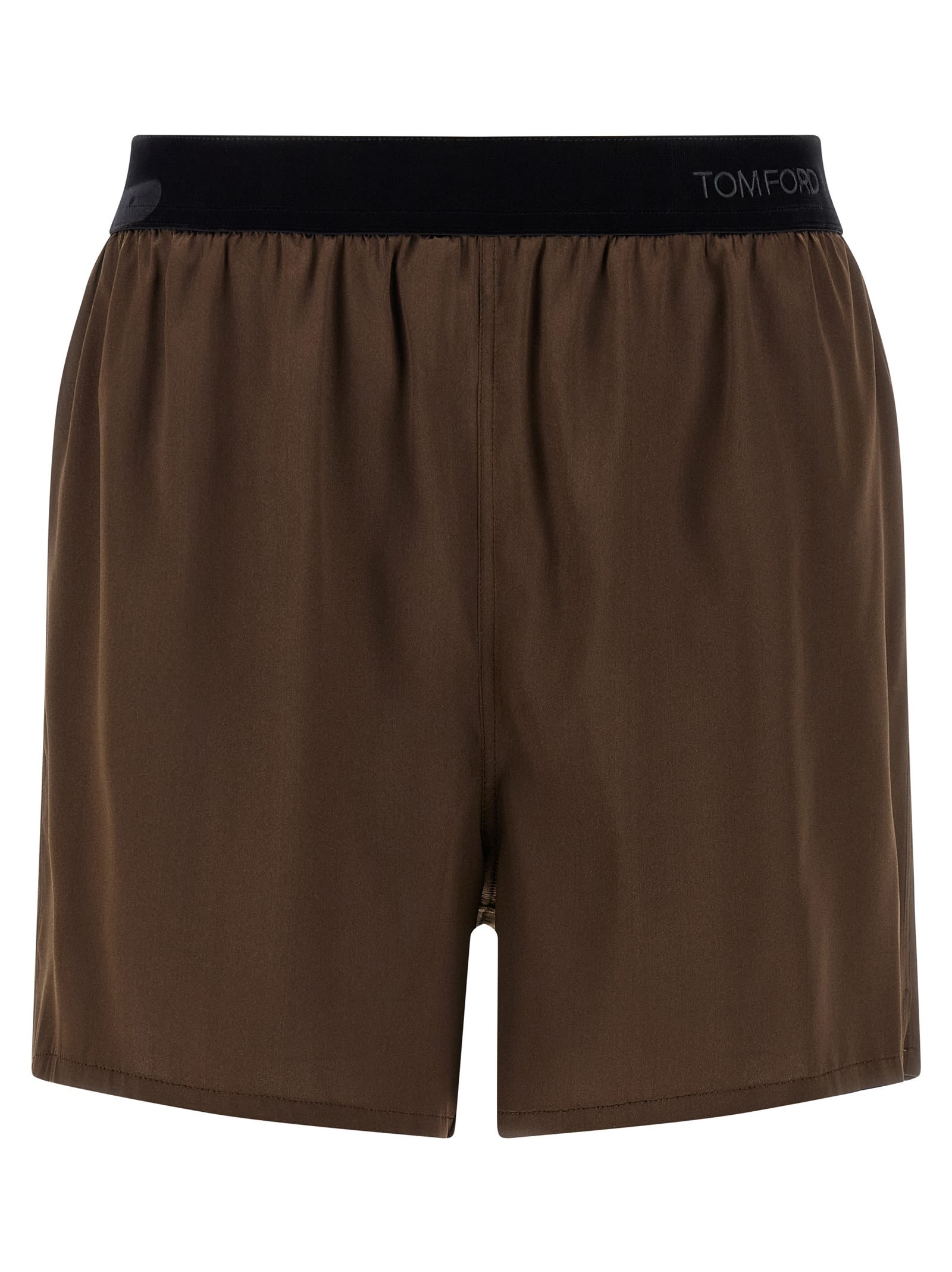 Tom Ford Stretch Silk Satin Pj Shorts