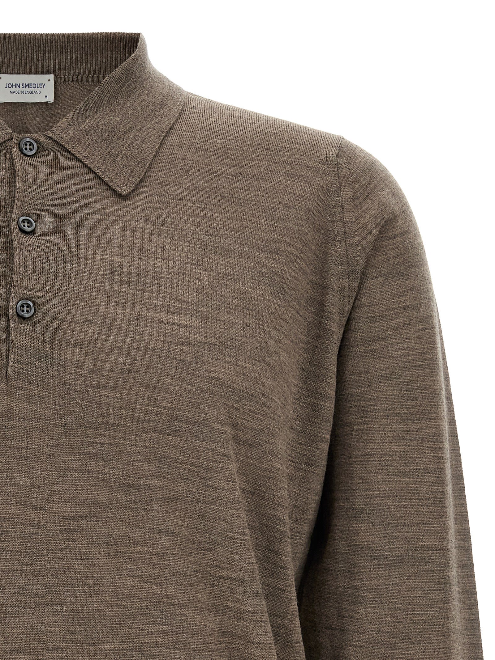 John Smedley Polo-neck Cuffed-sleeve Sweater In Multi