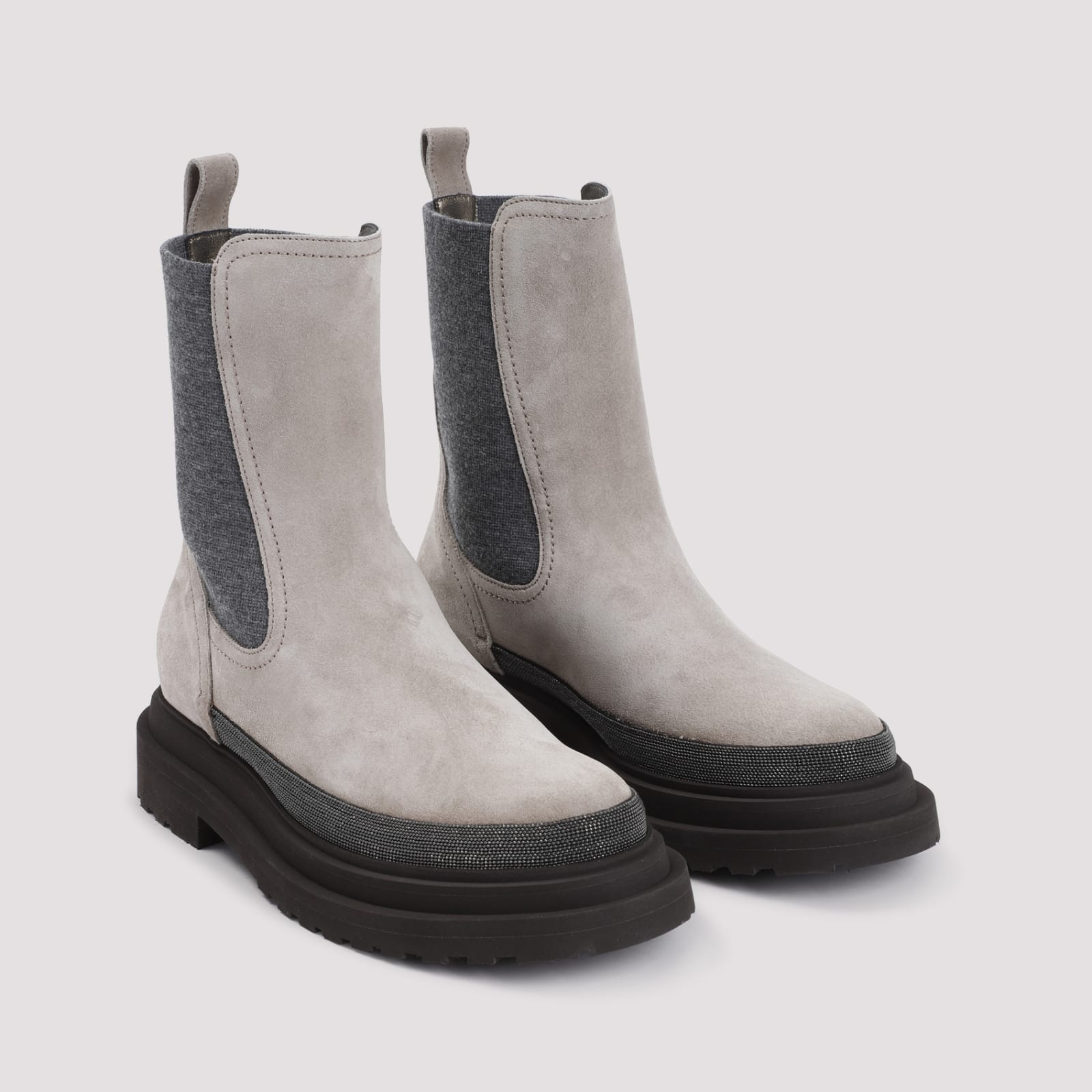 Shop Brunello Cucinelli Boots In Ice