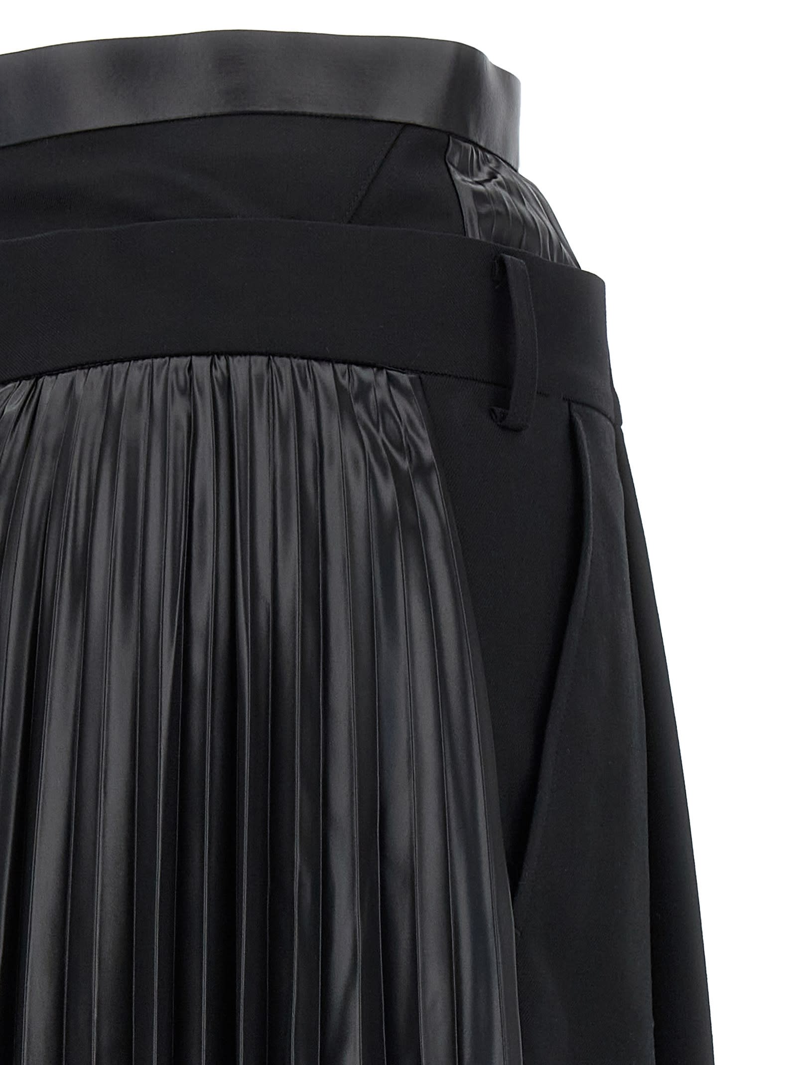 Junya Watanabe Double Layer Trousers In Black