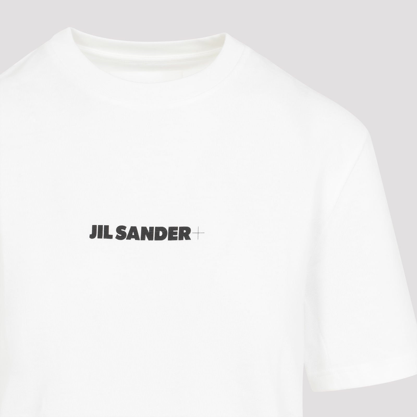 Shop Jil Sander Cotton T-shirt In Porcelain