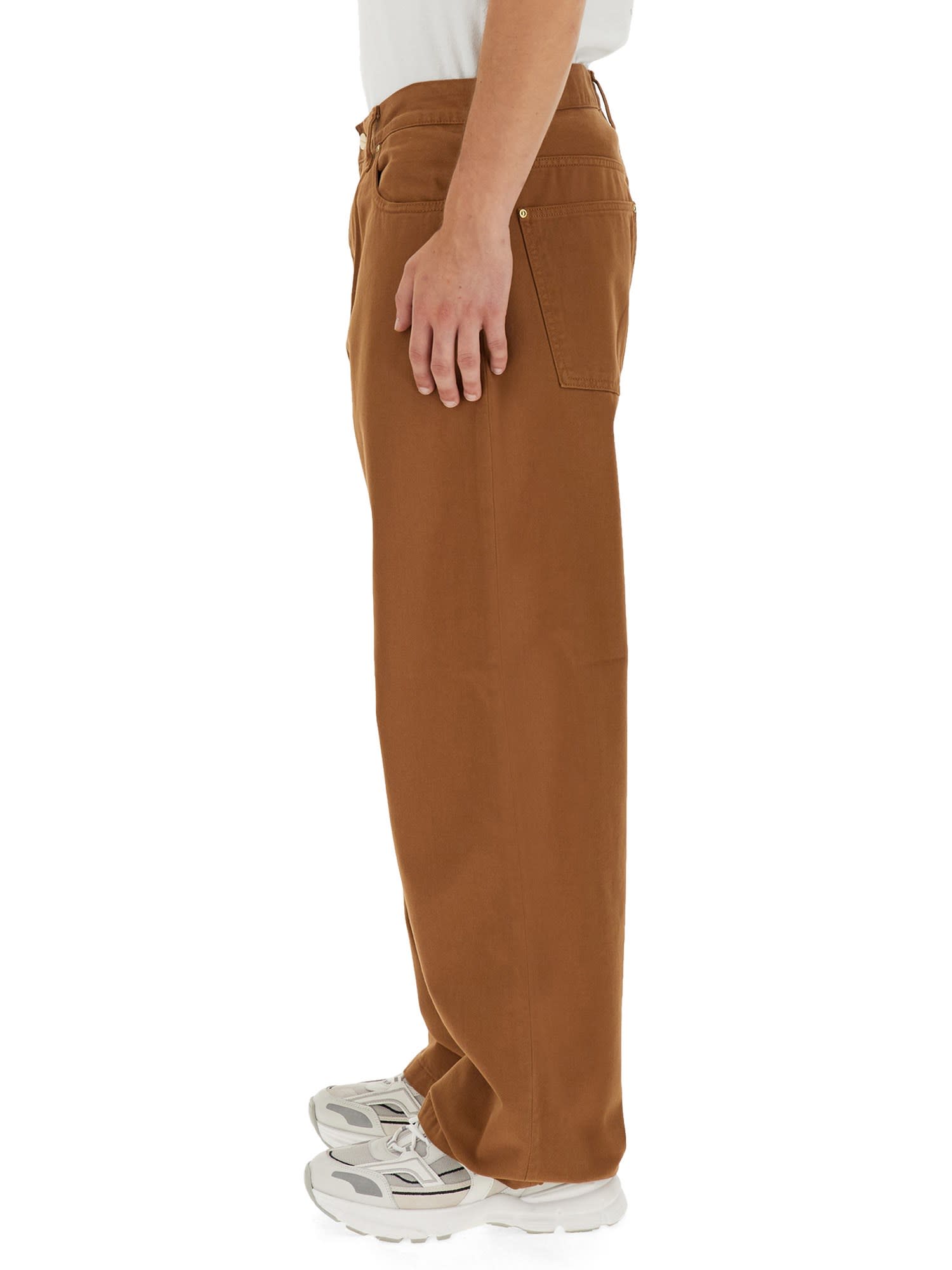 Shop Carhartt Walker Pants In Brown