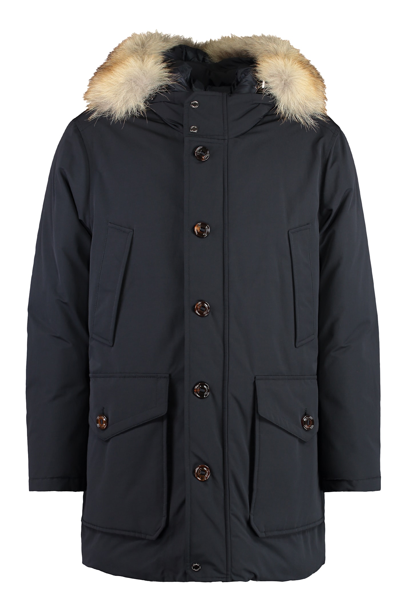 Moorer Archimede Fur Hood Parka In Blue