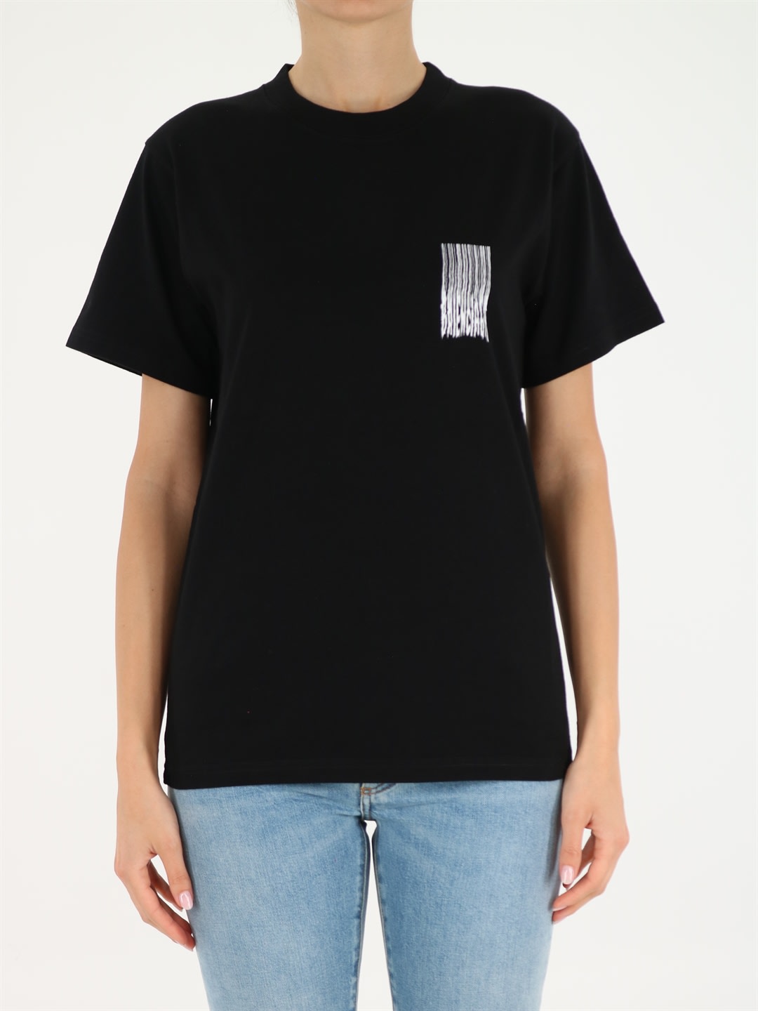 Balenciaga Black Wide Line Barcode T-shirt