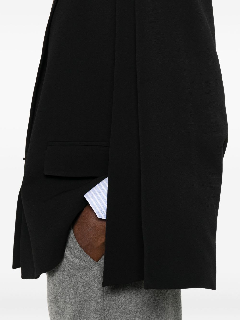 Twinset Flap-pocket Blazer In Black