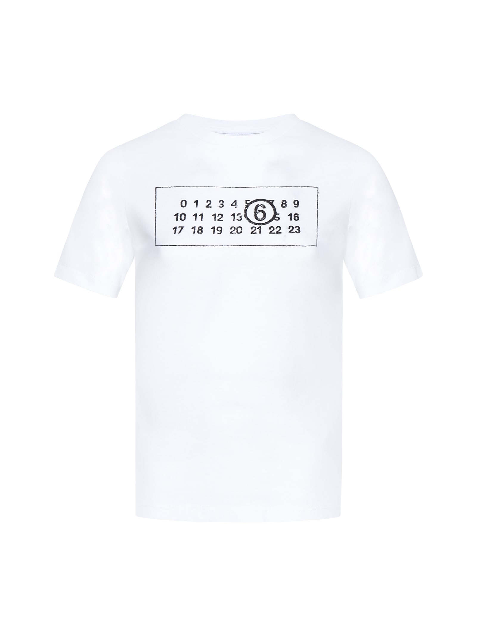 Shop Mm6 Maison Margiela T-shirt In White