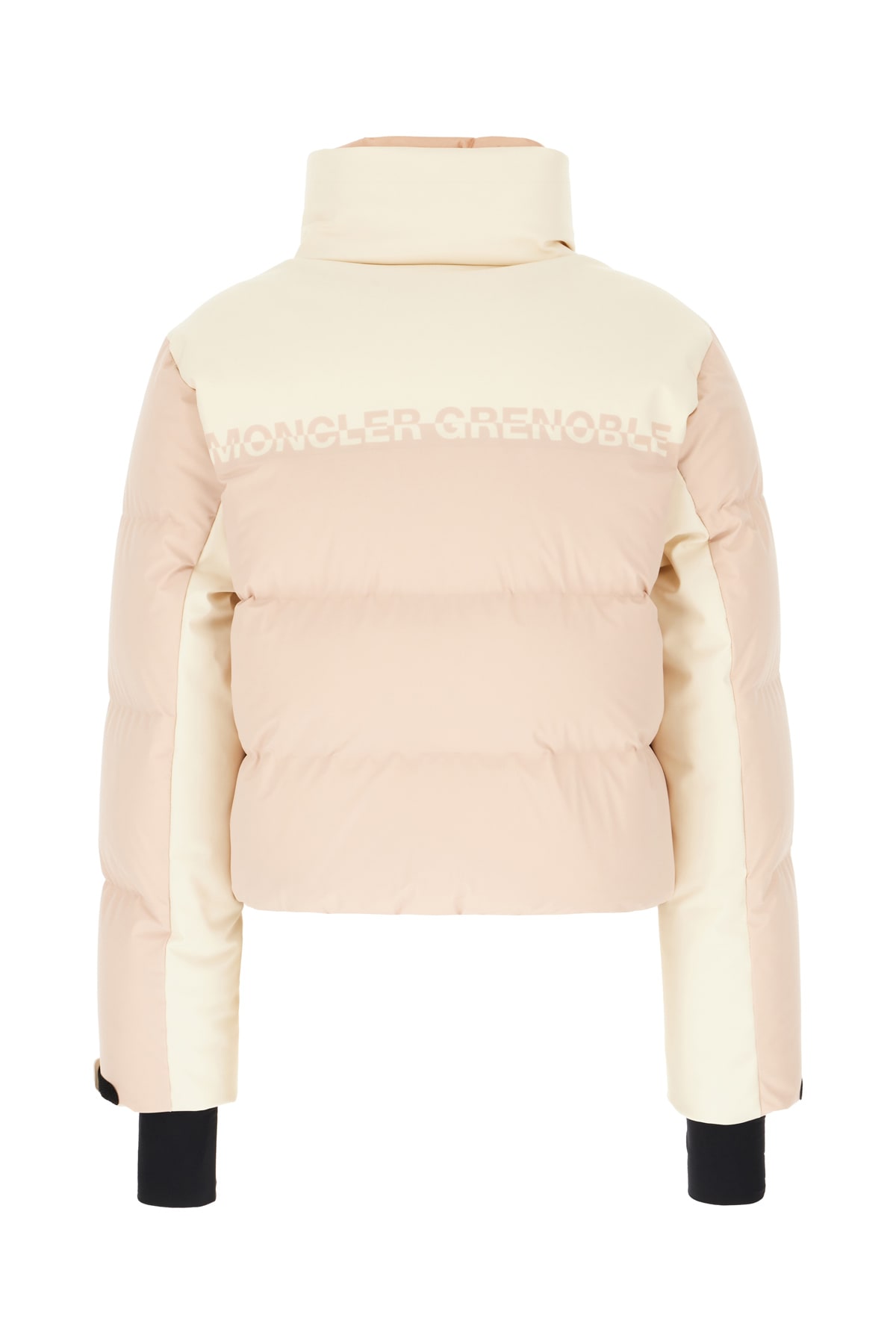 Moncler Two-tone Nylon Stennes Down Jacket In Pink White