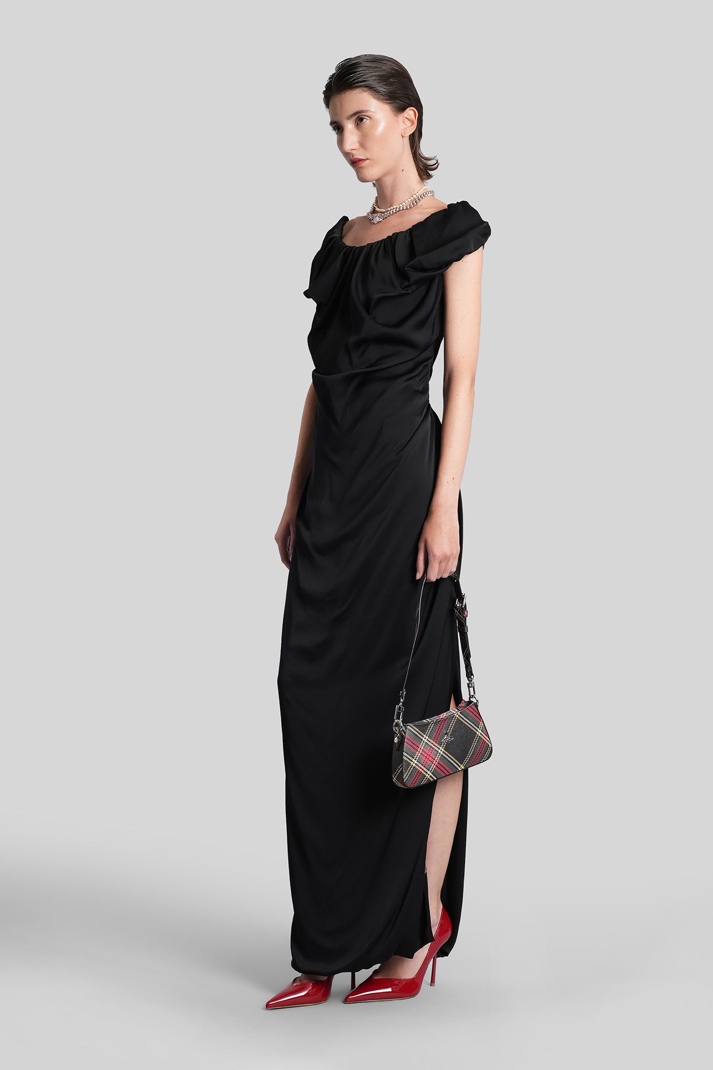 Vivienne Westwood Long Ginnie In Black Viscose In Black