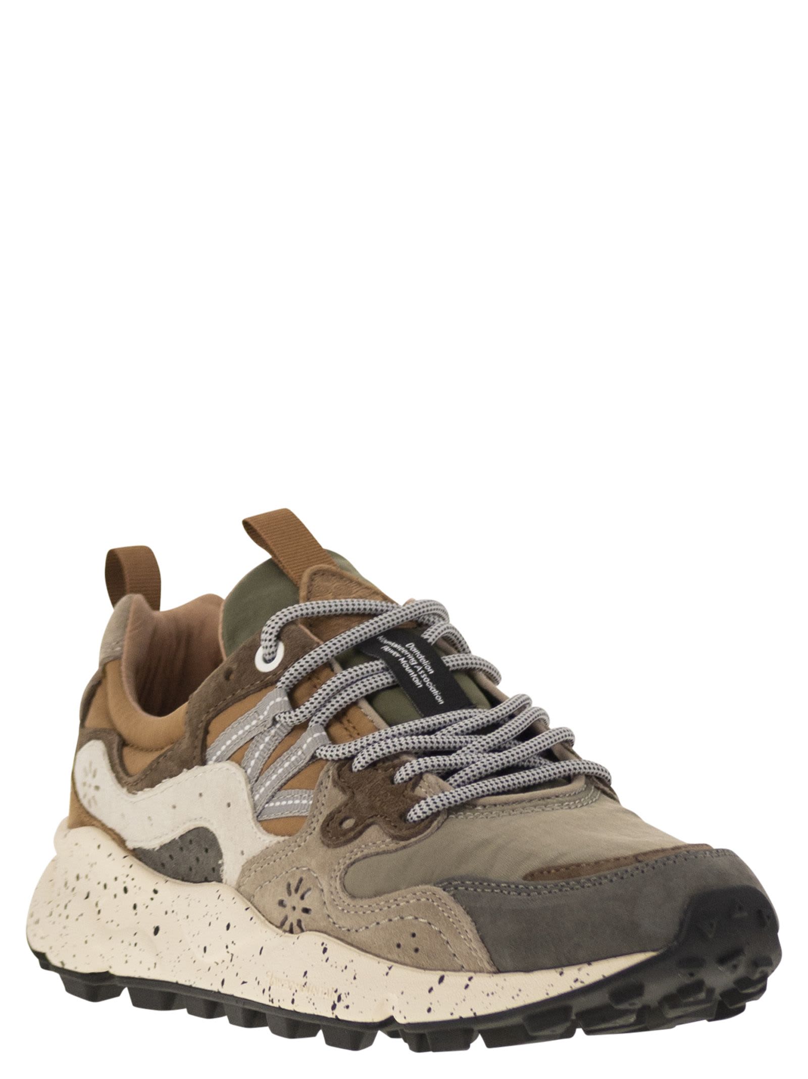 Flower Mountain Yamano 3 Multicolor Sneakers In Grey/black