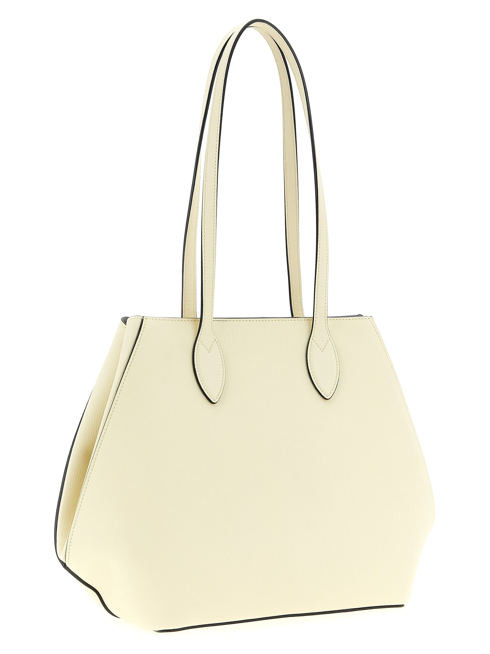 Valextra Medium Vivi Shopping Bag In White