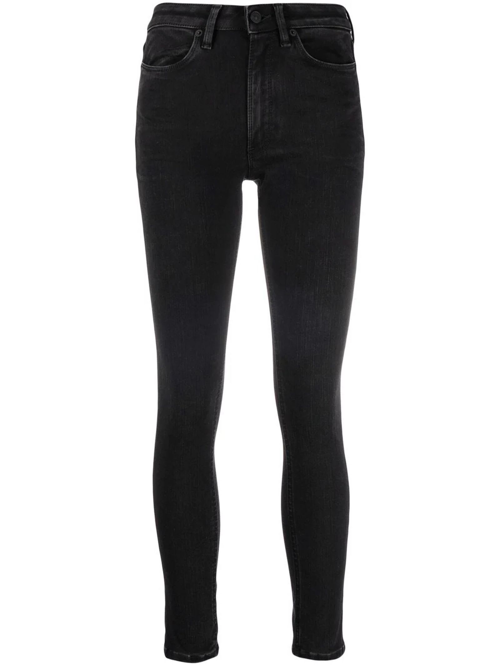 Dondup Black Cotton Blend Skinny Jeans