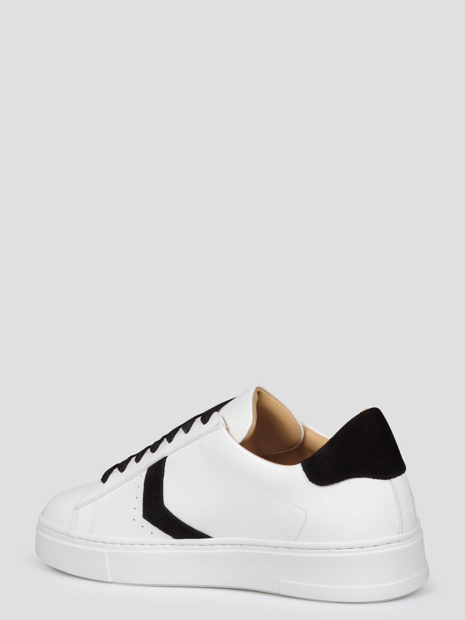 Shop Philipp Plein Lo-top Leather Arrow Force Sneakers In White