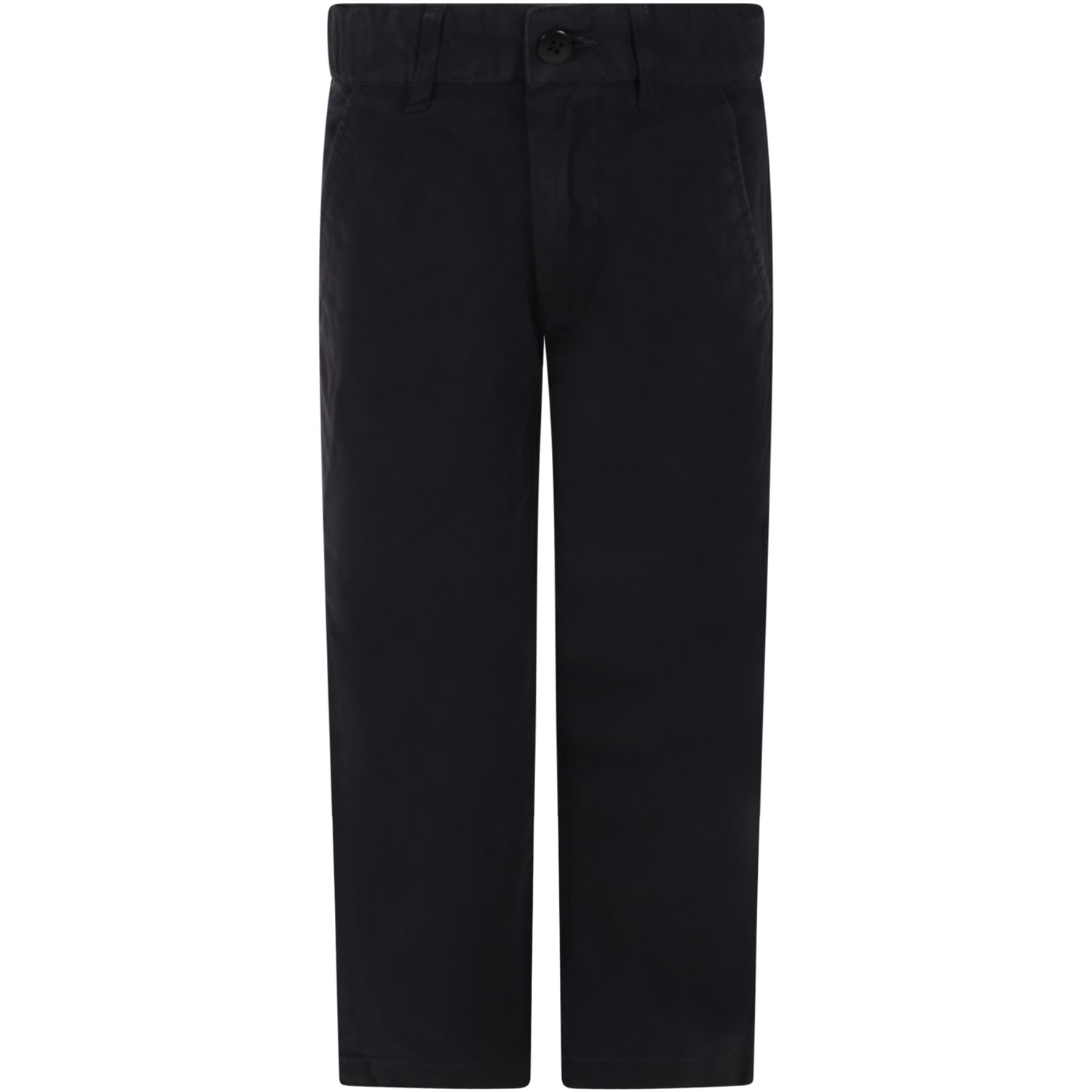 Bellerose Blue Trousers For Boy With Patch