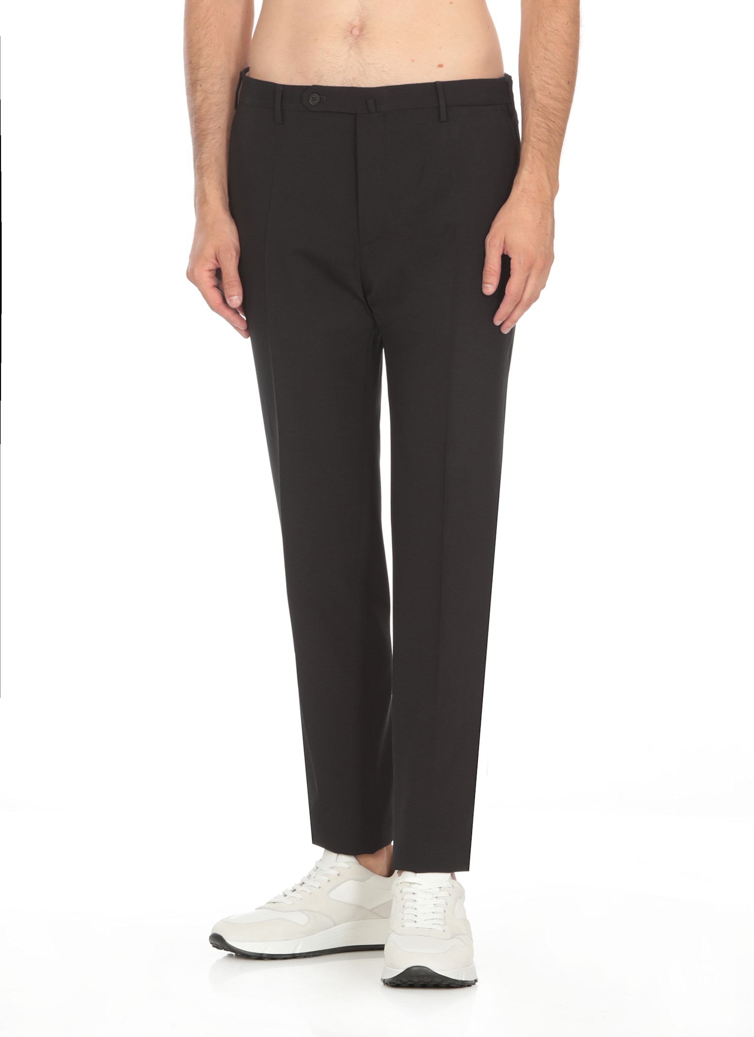 INCOTEX VIRGIN WOOL TROUSERS 