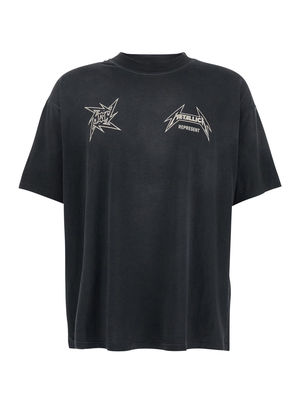 40 Year Anniversary X Metallica Black T-shirt With Front And Back Logo Print In Cotton Blend Man